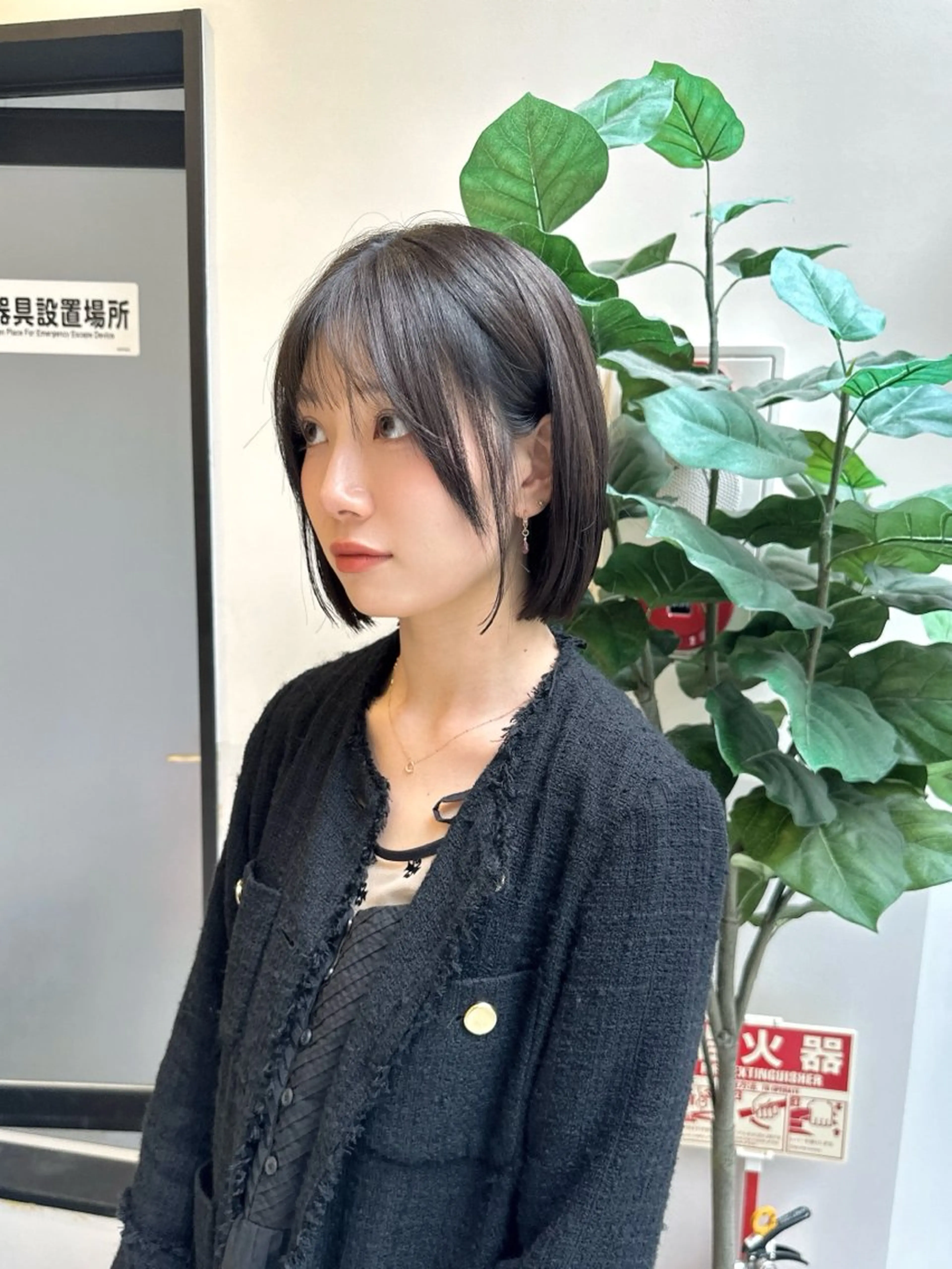 ショート カラー ブリーチ グレージュ ブリーチなしカラー ボブ 似合わせカット カット ヘアカラー トリートメント LUMO所属・矢野 晃平のヘアスタイル