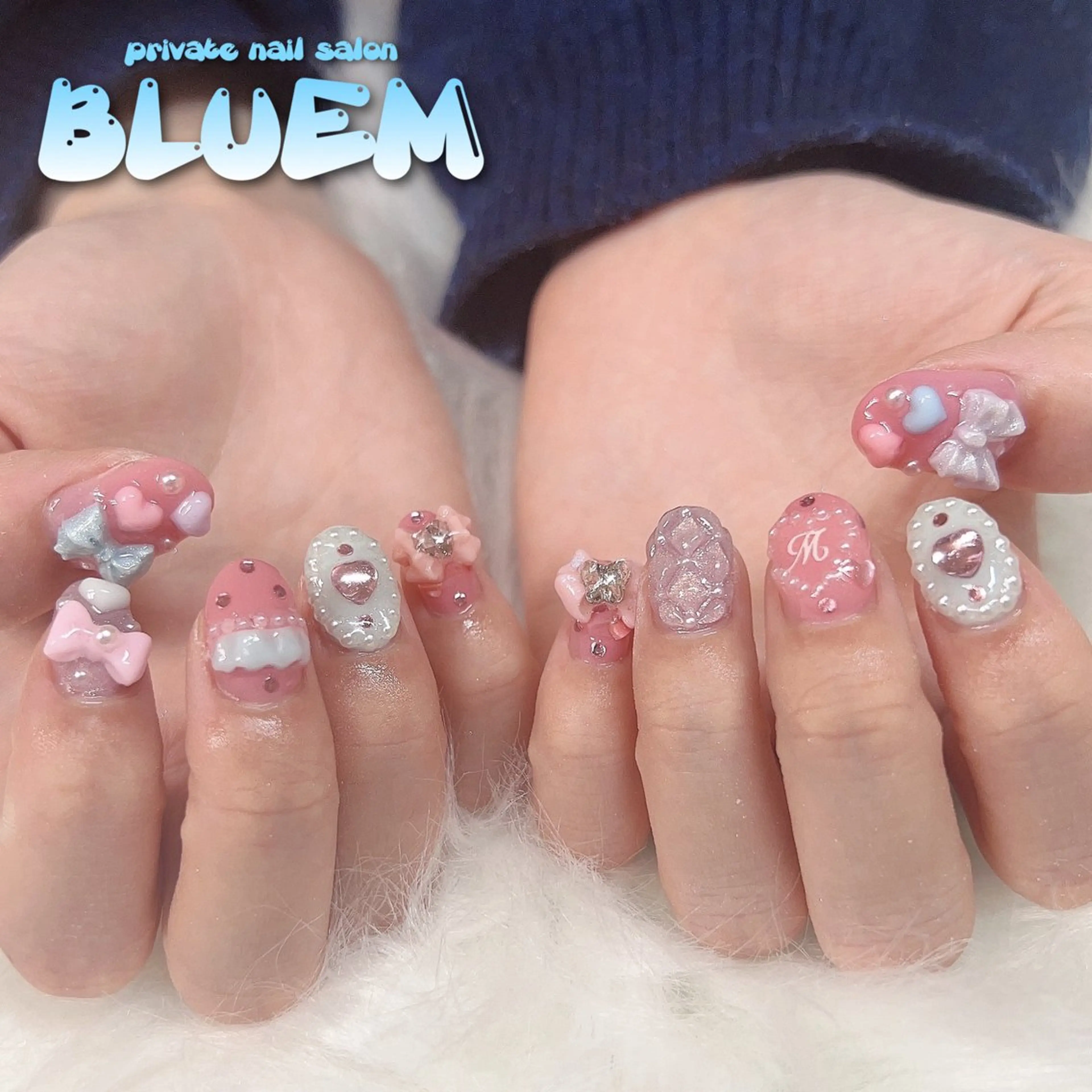 ネイル ハンドネイル BLUEM なな🐶のネイルデザイン