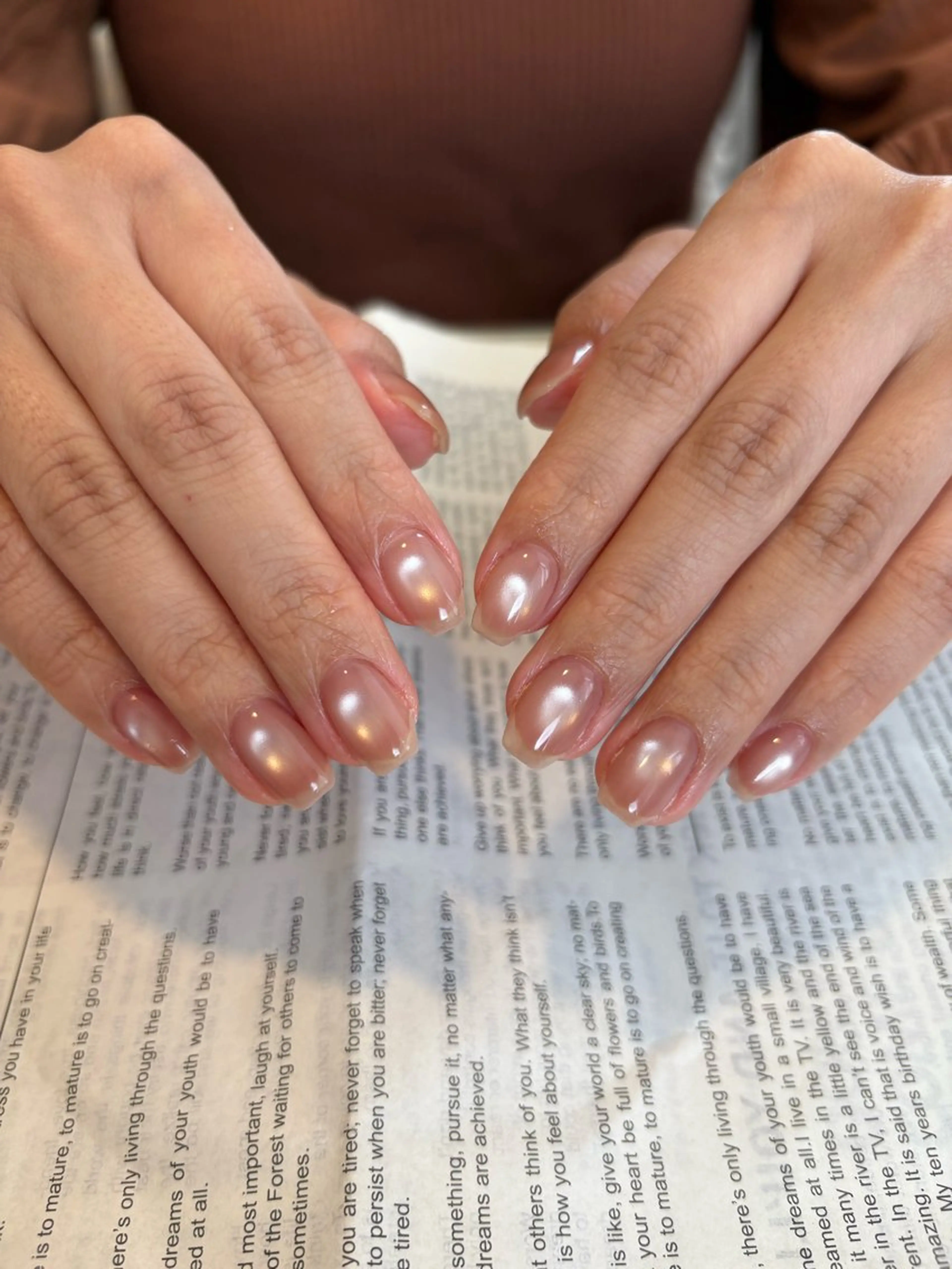 ネイル マグネットネイル ハンドネイル mofie🤍ユミ/ 恵比寿/パラジェルのネイルデザイン