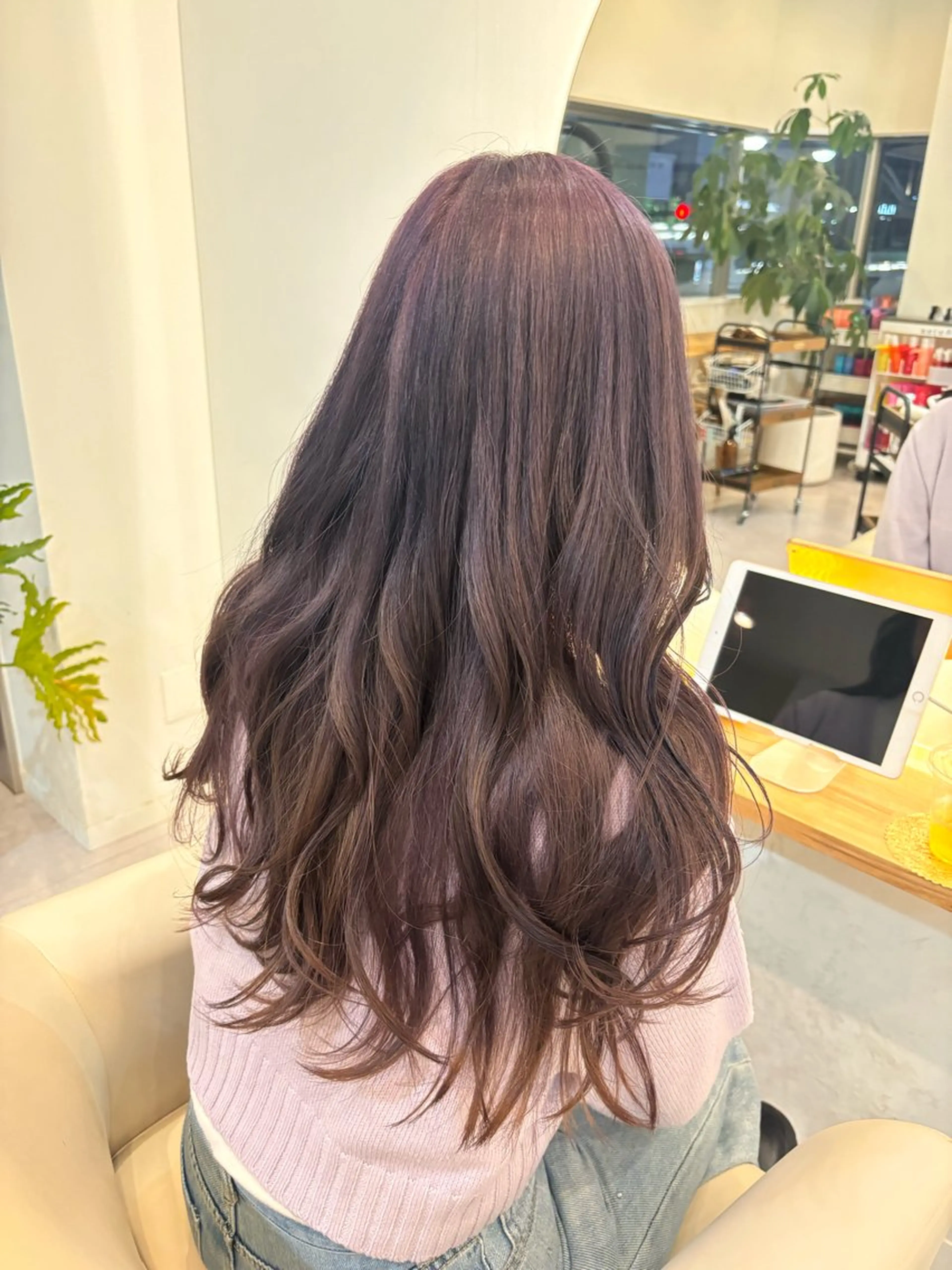 ロング ヘアカラー lor.kyoto 奥村みゆきのヘアスタイル