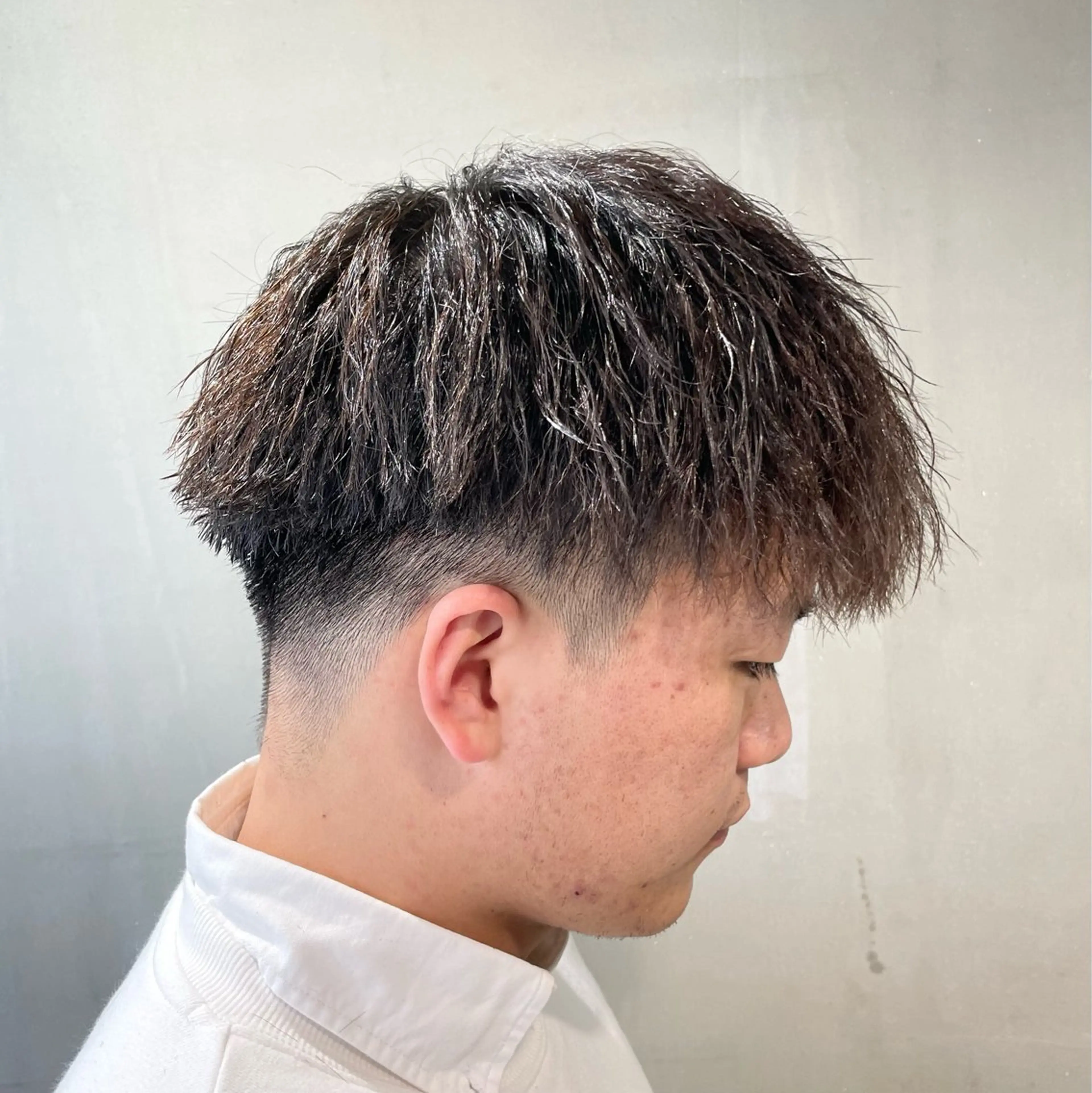 パーマ メンズ カット パーマ ヘアセット メンズ/メンズパーマ /心斎橋/新地政紀のヘアスタイル