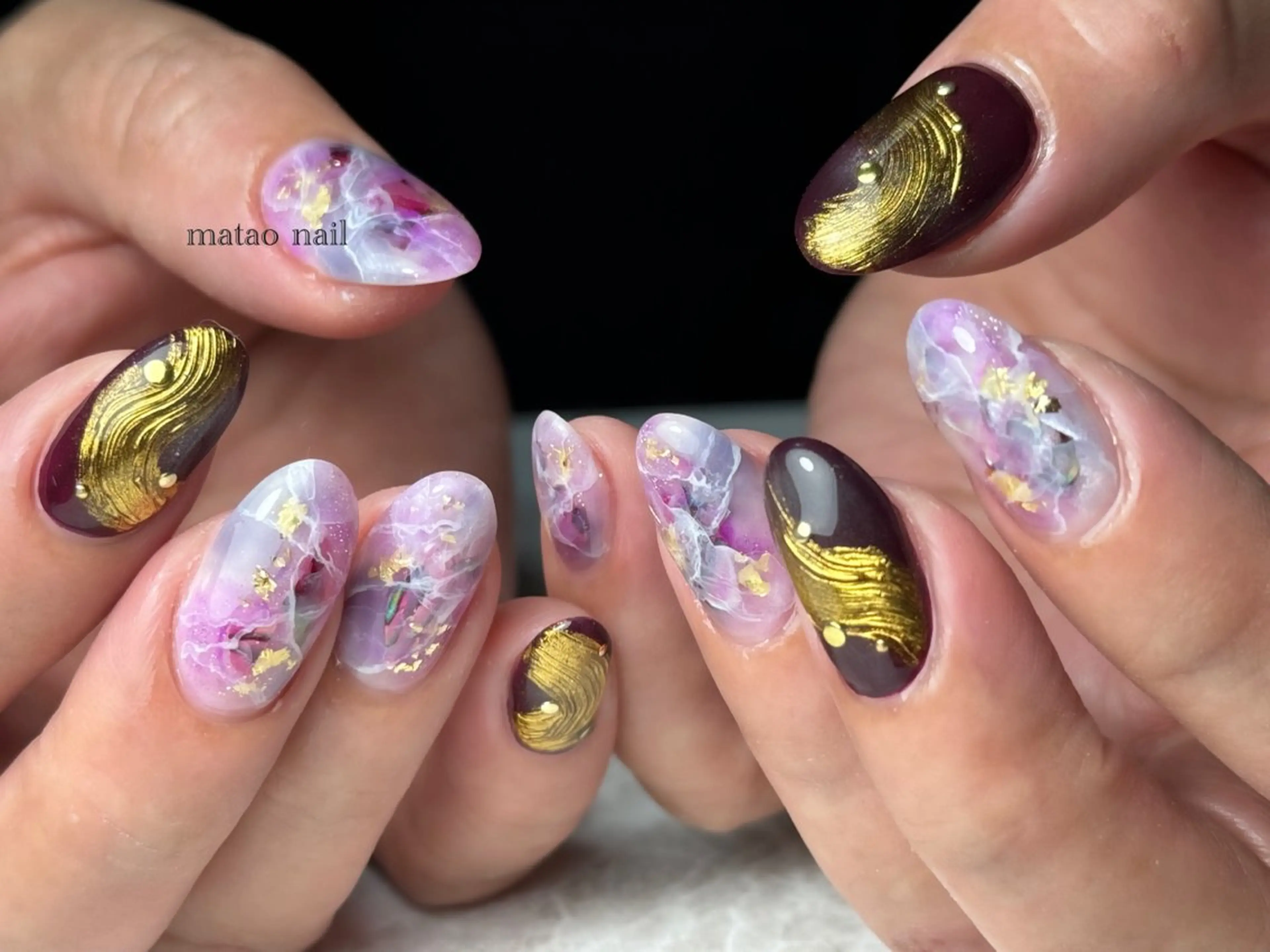 ネイル ニュアンスネイル ハンドネイル フットネイル matao nailのネイルデザイン