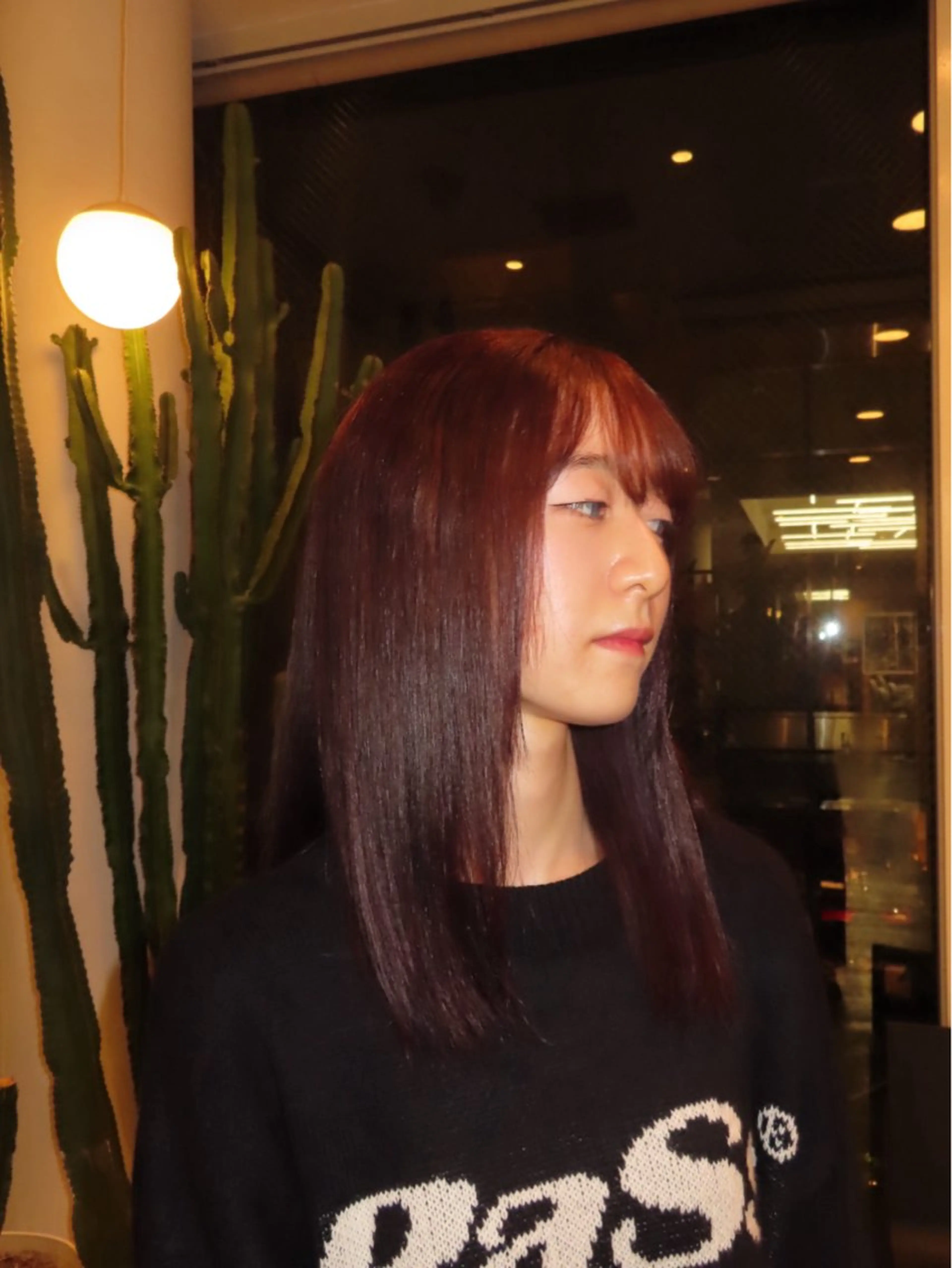 カラー ラベンダーカラー 近藤 理子のヘアスタイル