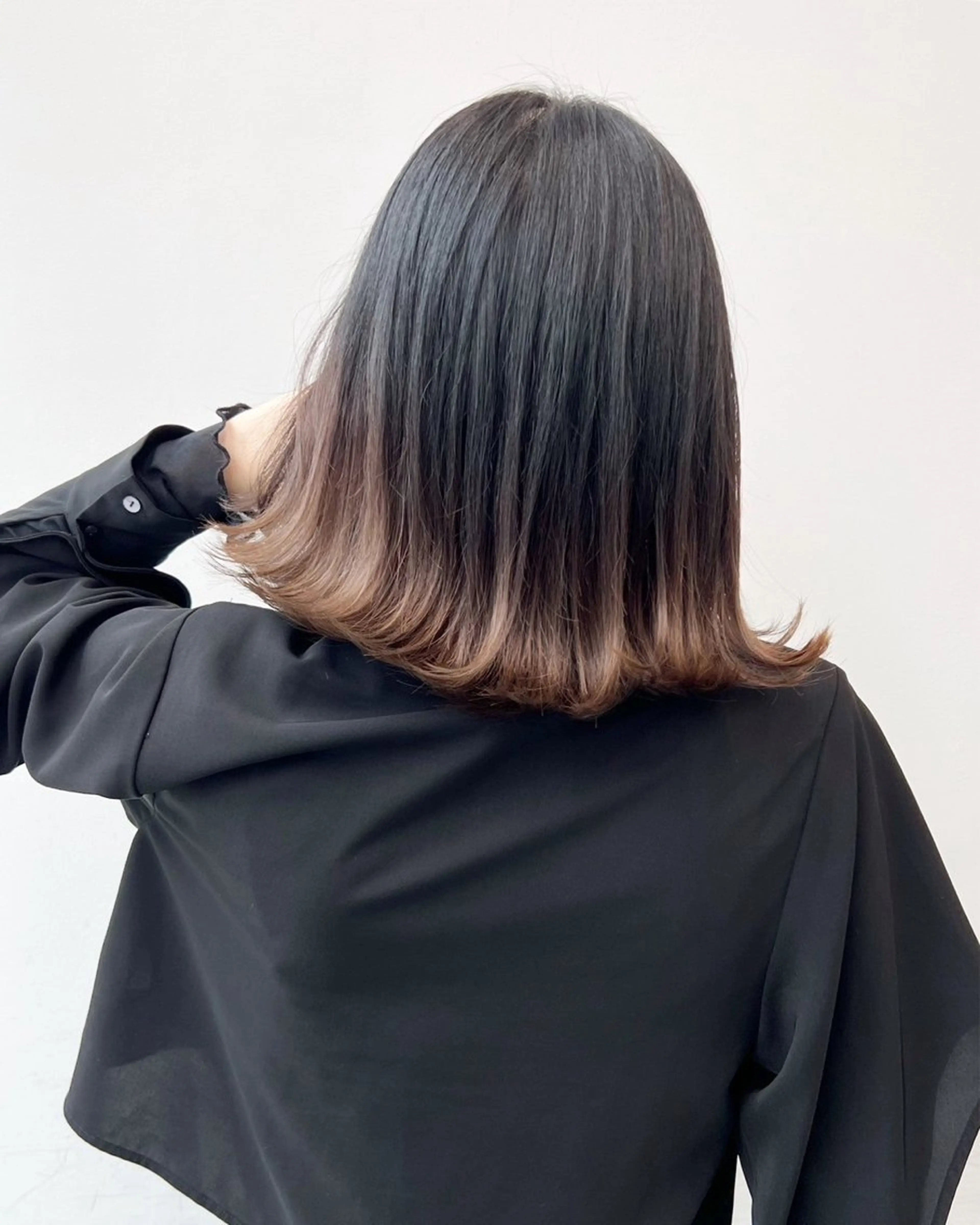 セミロング カラー パーマ amble luxe 髪質改善 💕のヘアスタイル