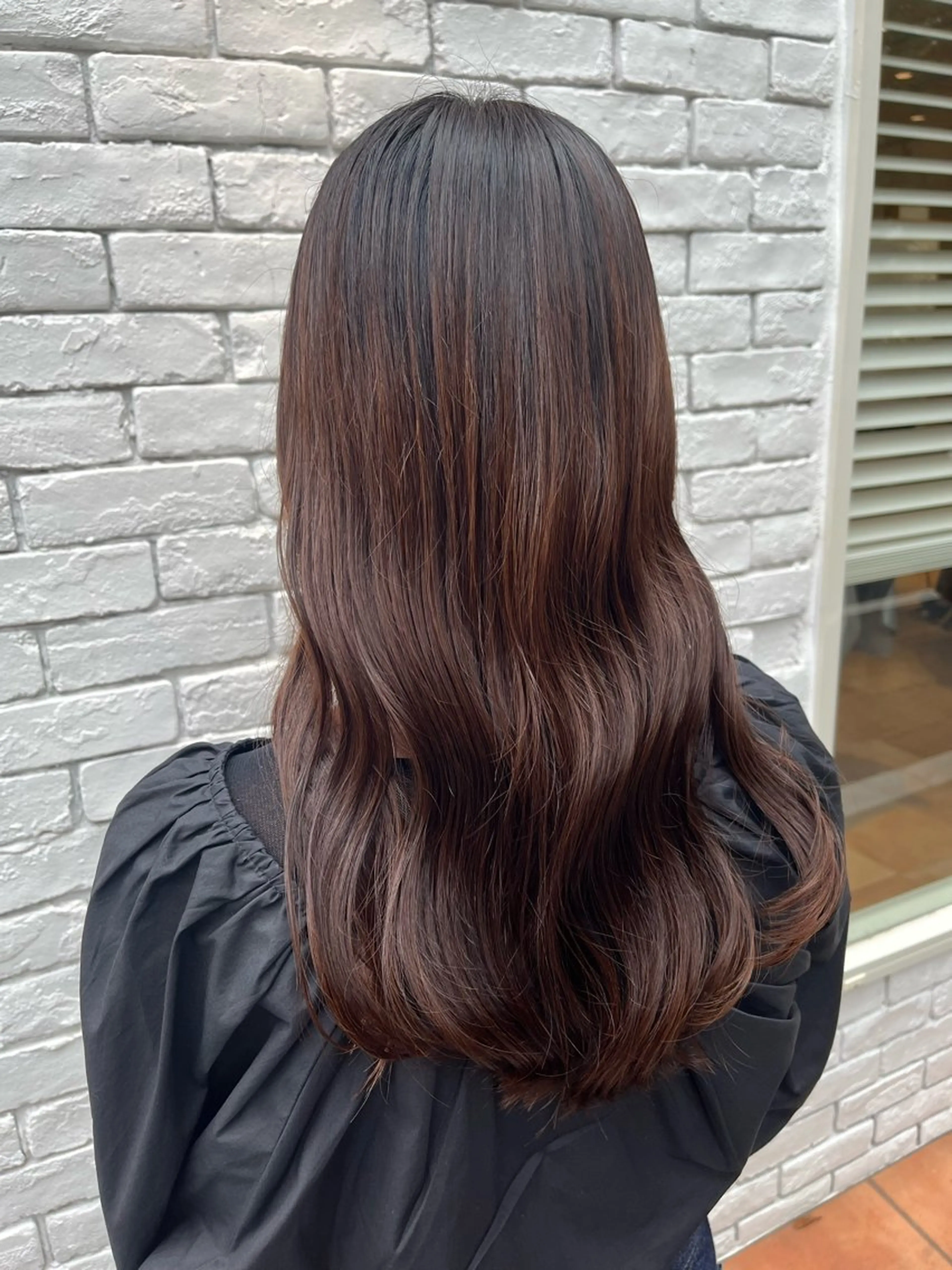 セミロング チョコレートブラウン カット ヘアカラー トリートメント 🌈透明感カラー🌈 🌟吉田祐介🌟のヘアスタイル