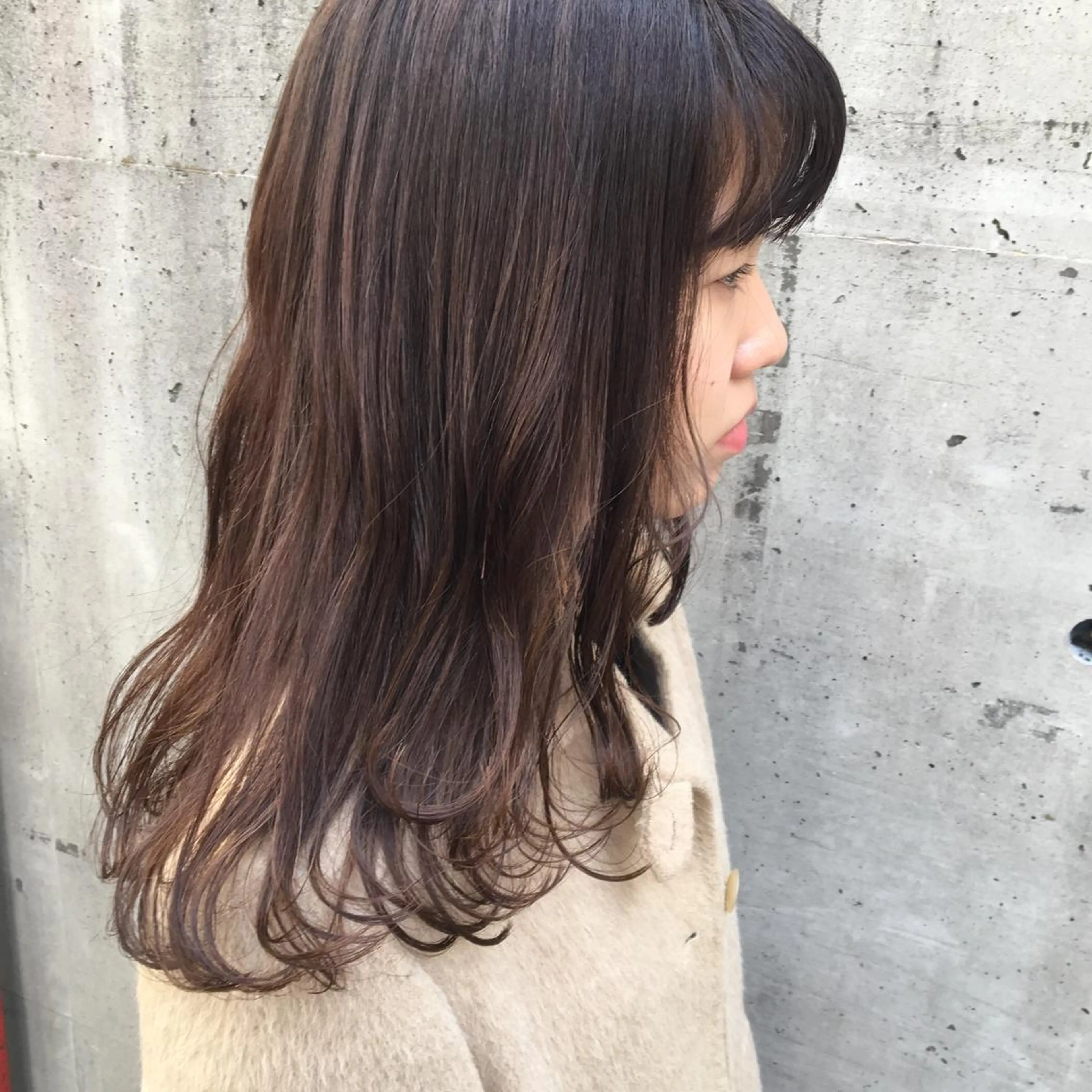 ロング カラー ベージュカラー emme MIHO♡のヘアスタイル