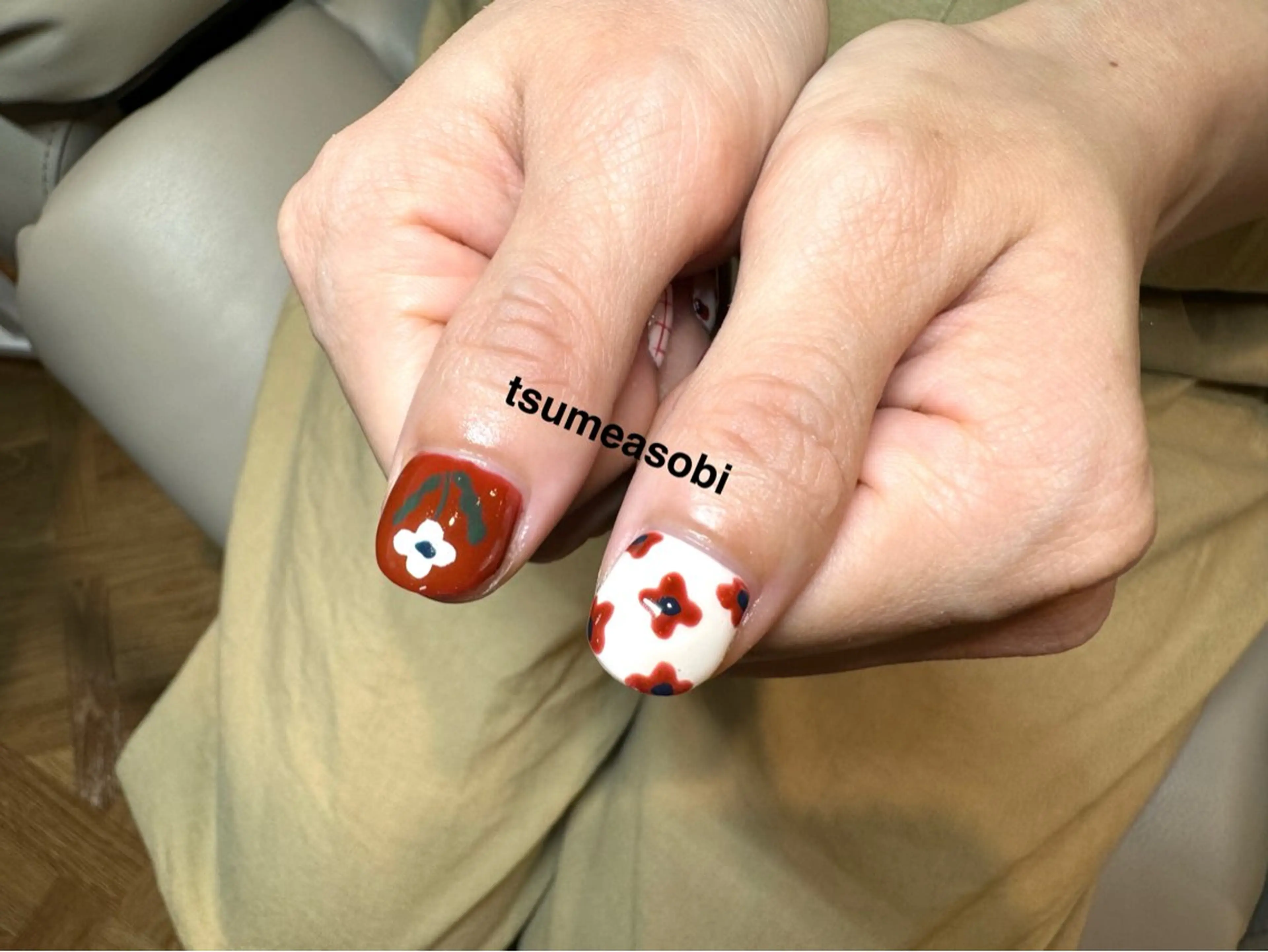 ネイル フラワーネイル ハンドネイル tsumeasobi所属・tsumeasobi 🪬macoのネイルデザイン