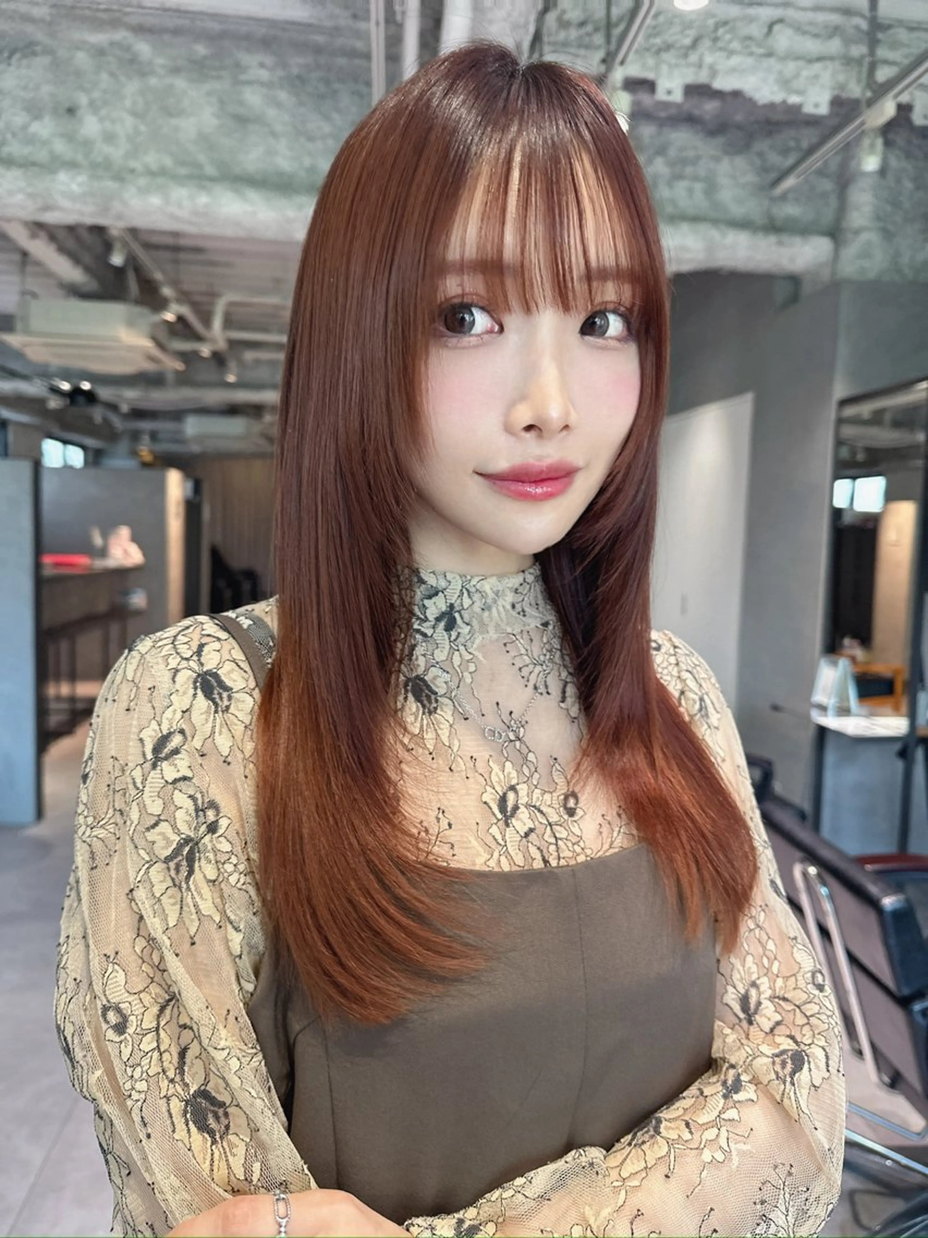 ロング カラー 髪質改善 レイヤーカット 似合わせカット カット ヘアカラー トリートメント ♦️髪質改善♦️ 【CHERIM】福島のヘアスタイル