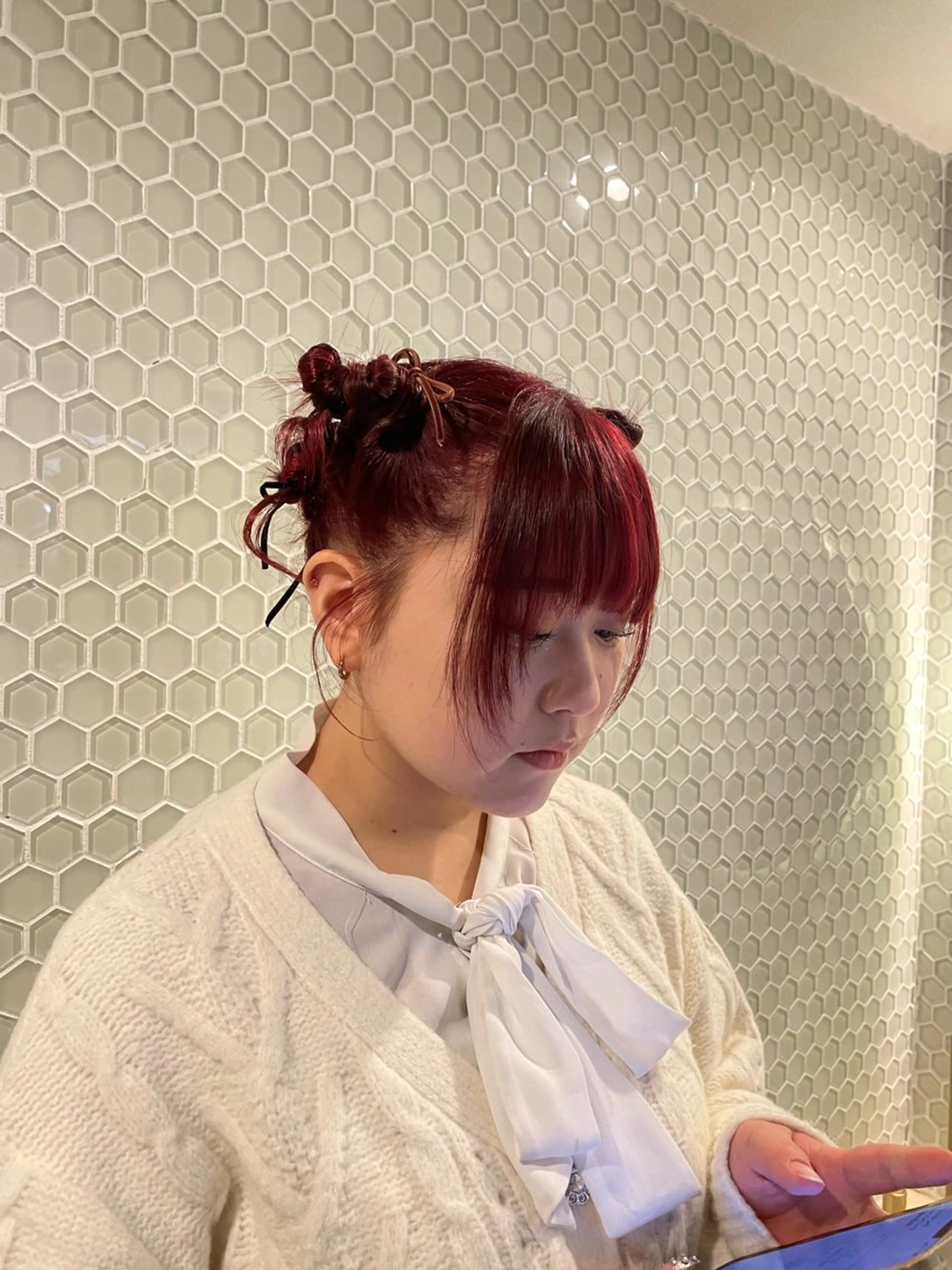 ミディアム ヘアセット EMANON国分寺所属・透明感🍨レイヤー ヘアセット/miyuのヘアスタイル