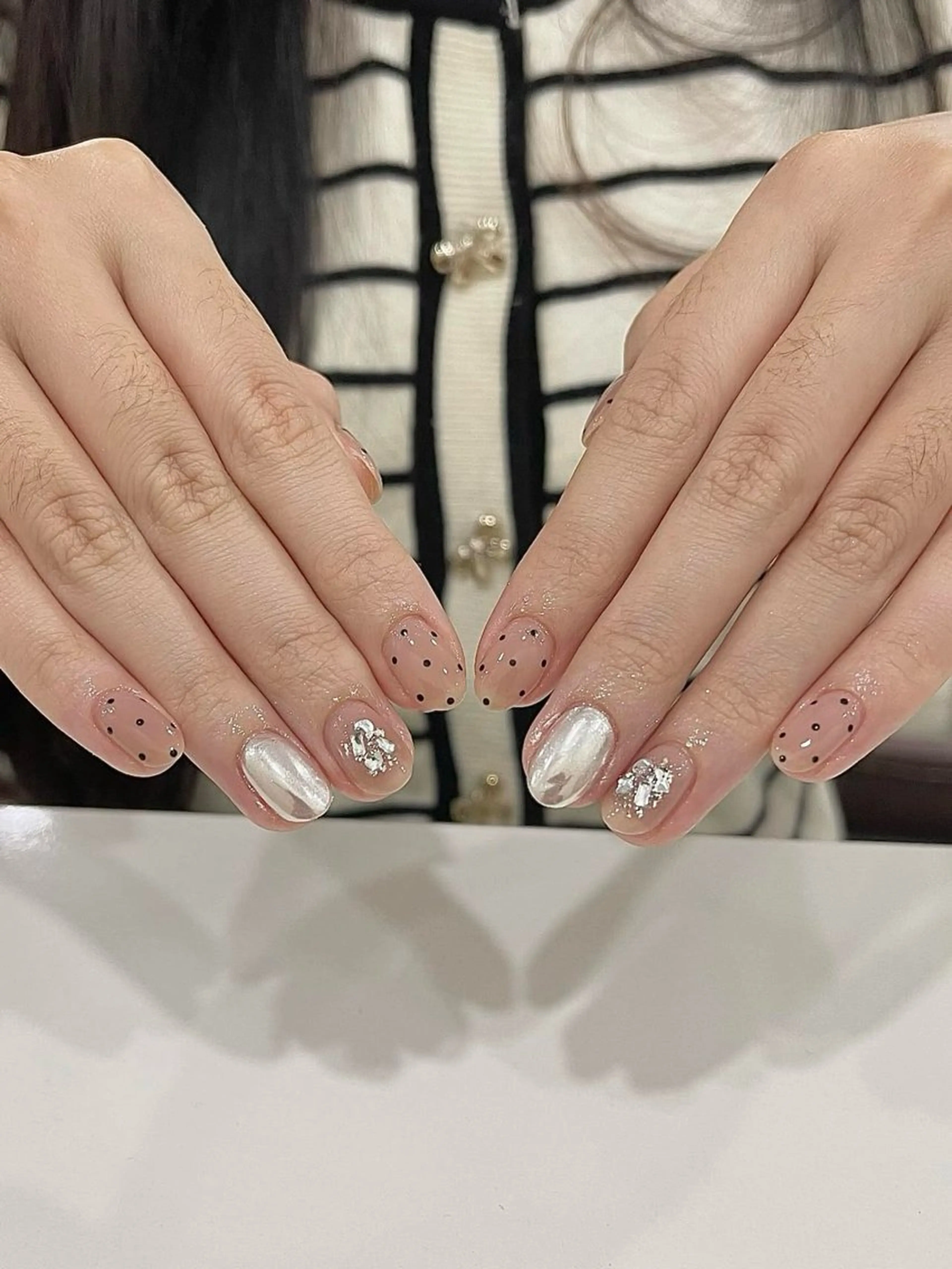 ネイル チークネイル フットネイル フレンチネイル グラデーション 韓国ネイル Ribbonnail salonのネイルデザイン