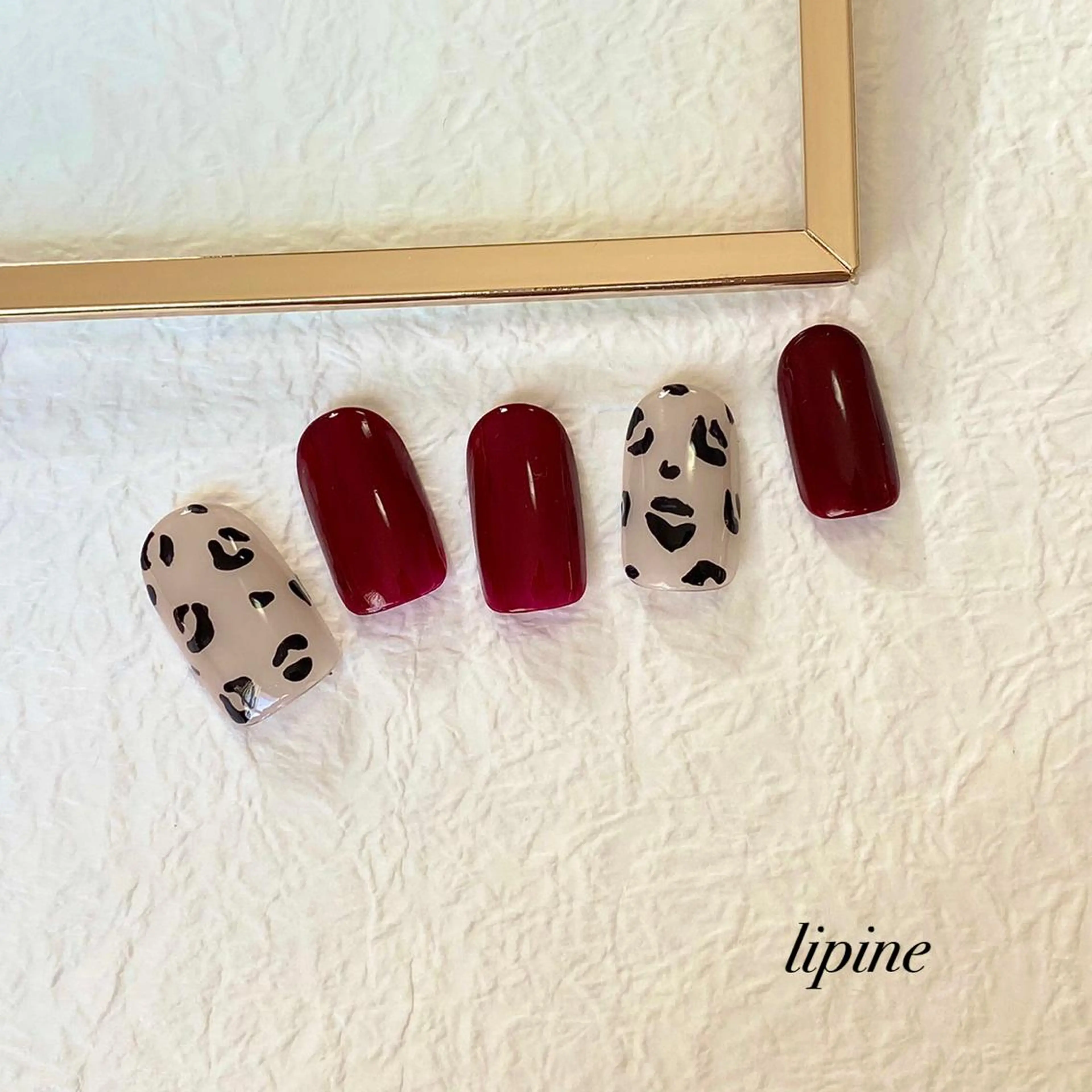 ネイル アニマル柄 ネイルサロン lipineのネイルデザイン