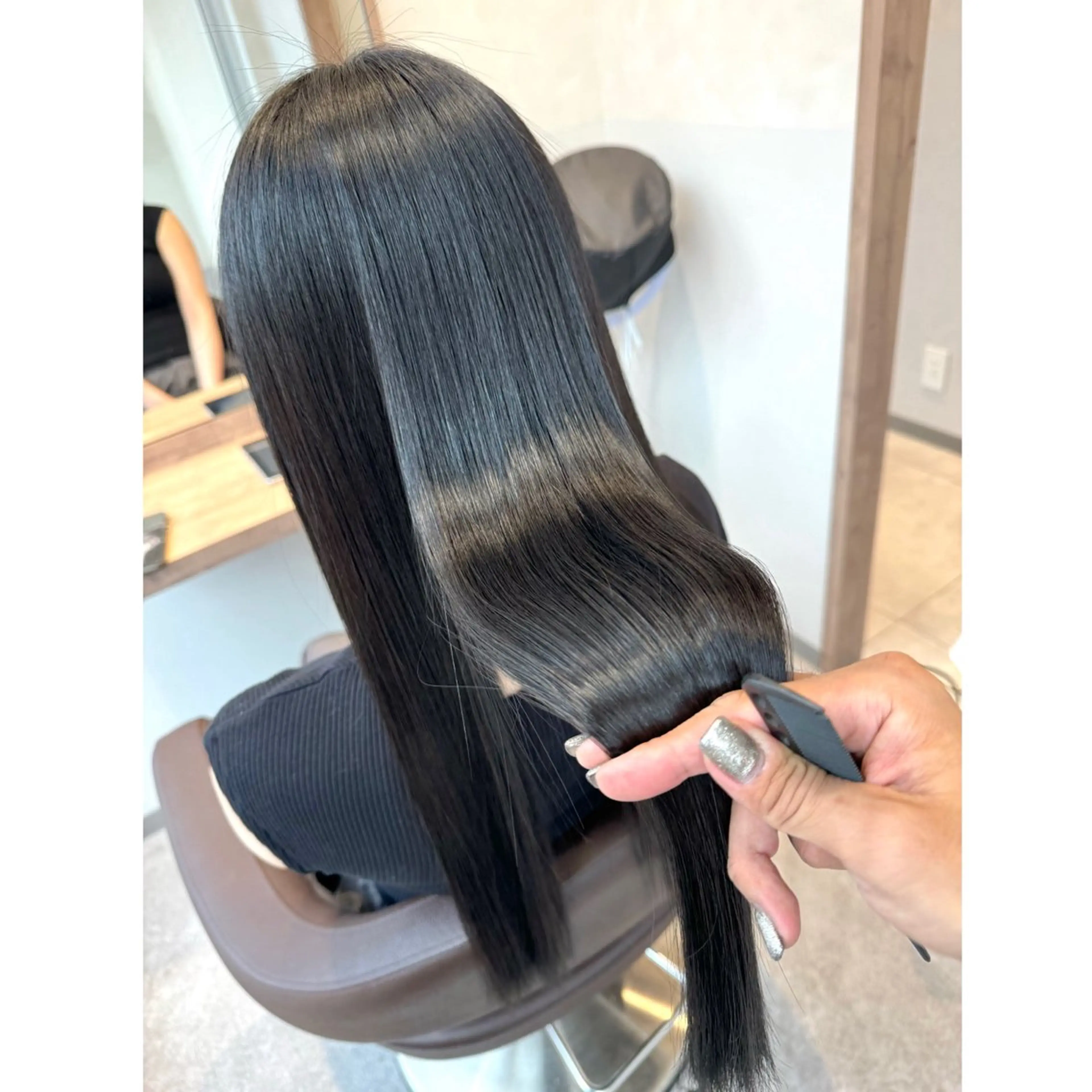 ロング 髪質改善 トリートメント カット ヘアカラー トリートメント 森 隆秀/韓国ヘアのヘアスタイル