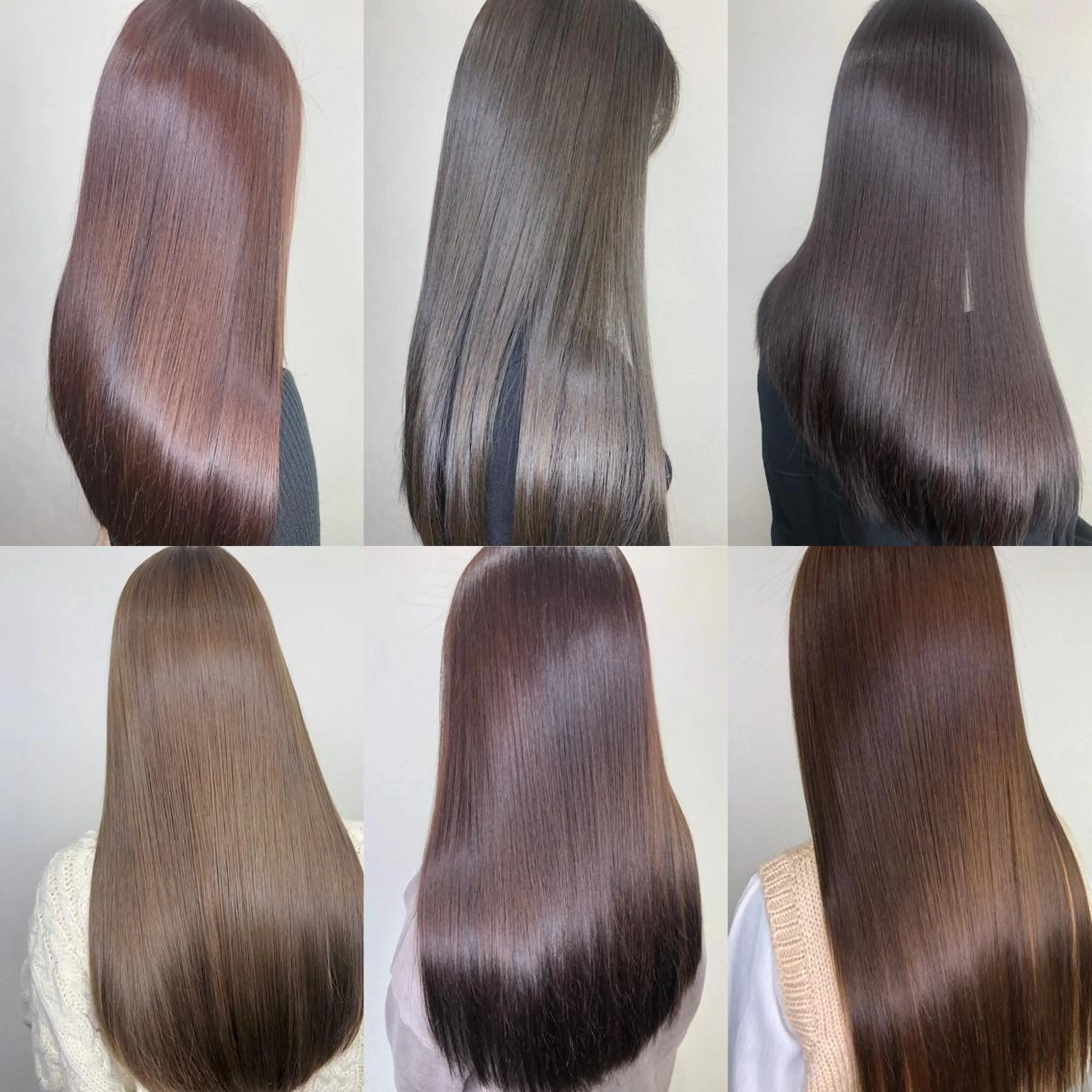 ロング ボブ ハイライト 髪質改善 レイヤーカット 縮毛矯正 ito. ブリーチ/髪質改善のヘアスタイル