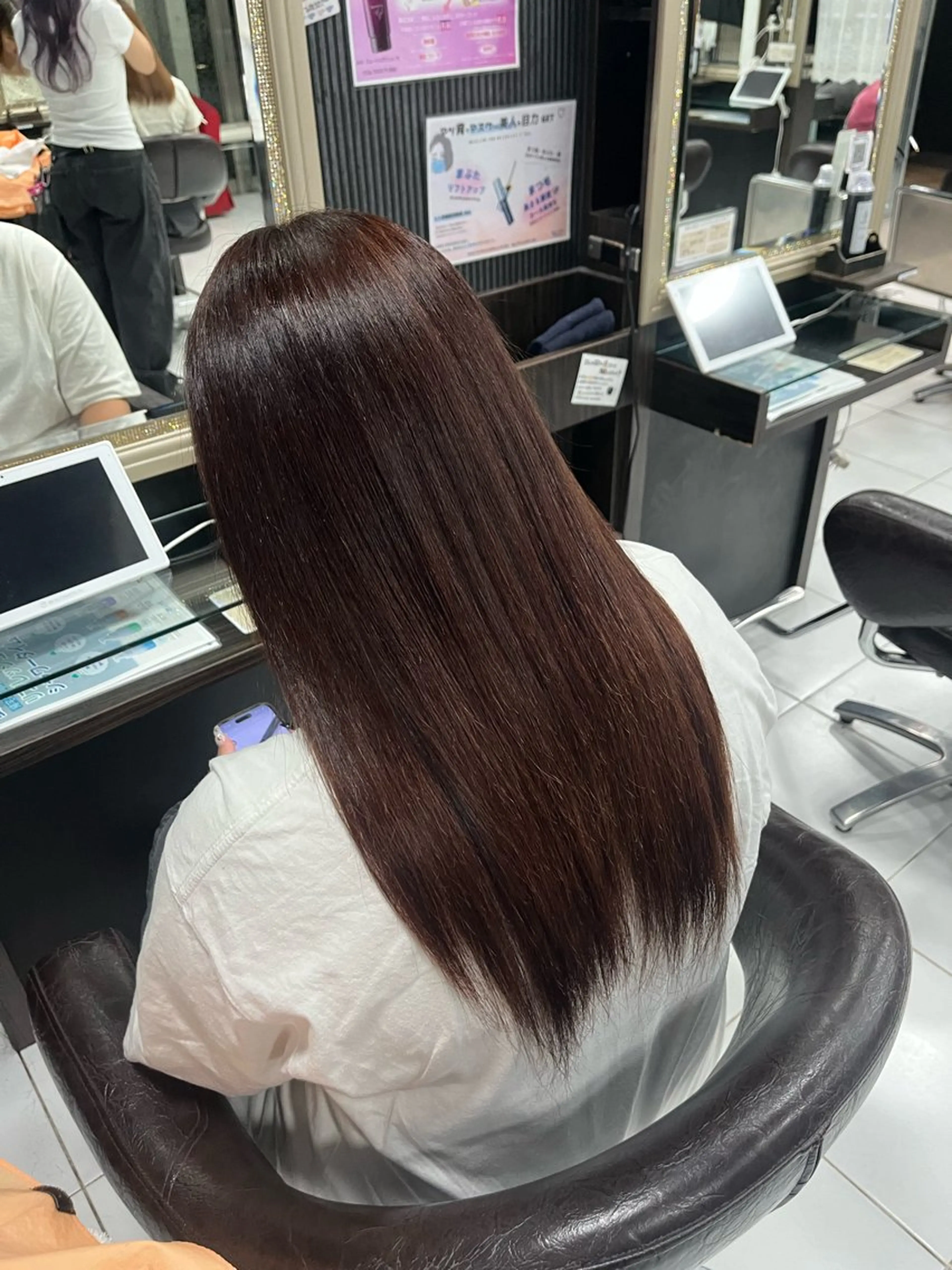 ロング 縮毛矯正 トリートメント 縮毛矯正モデル募集 ❤️ྀིHINATAのヘアスタイル