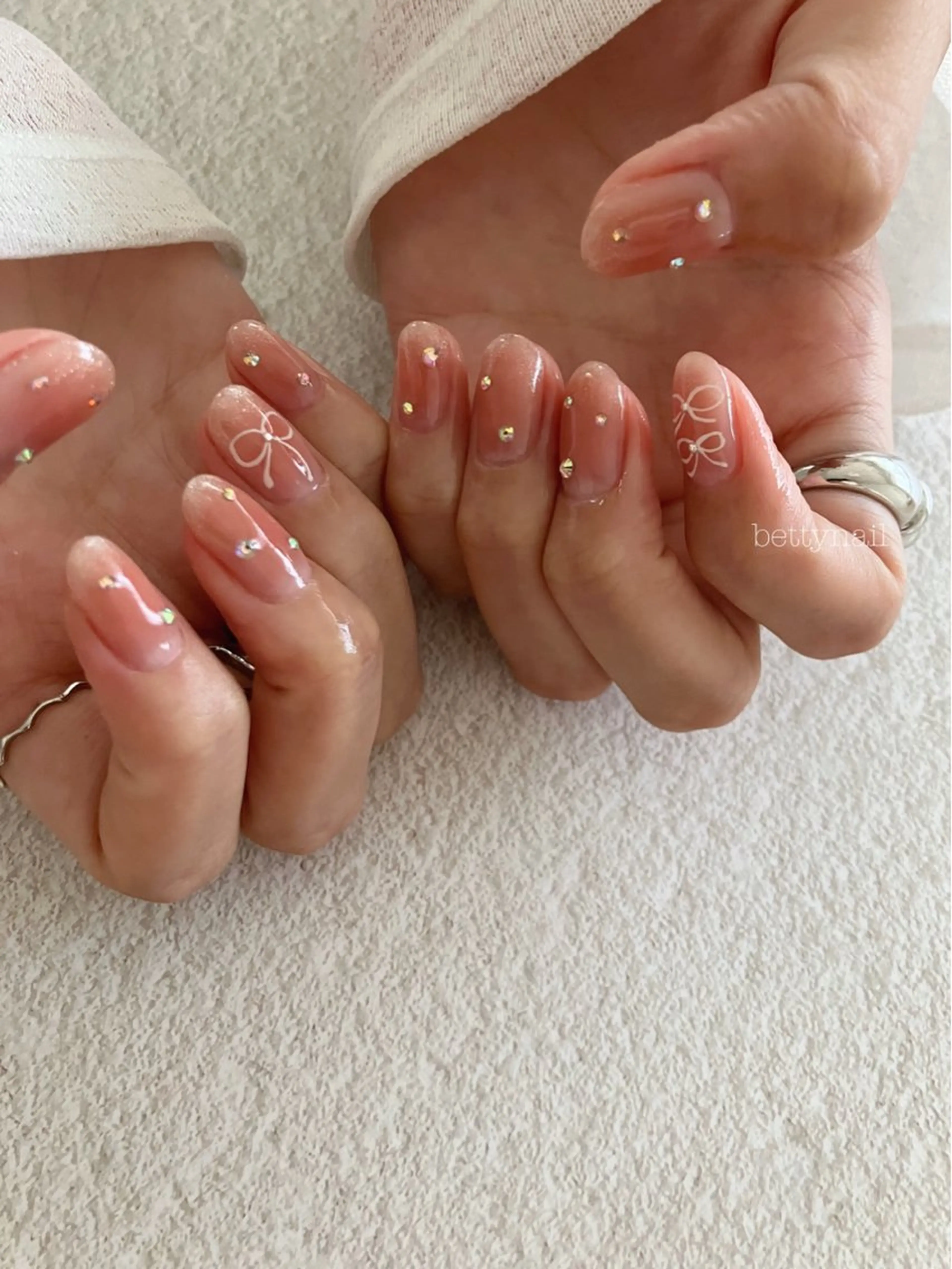 𓍯大人可愛いデザインnail 𓃠画像持ち込みஜソフトジェルオフ込み約2時間𖤣𖥧𖥣の写真