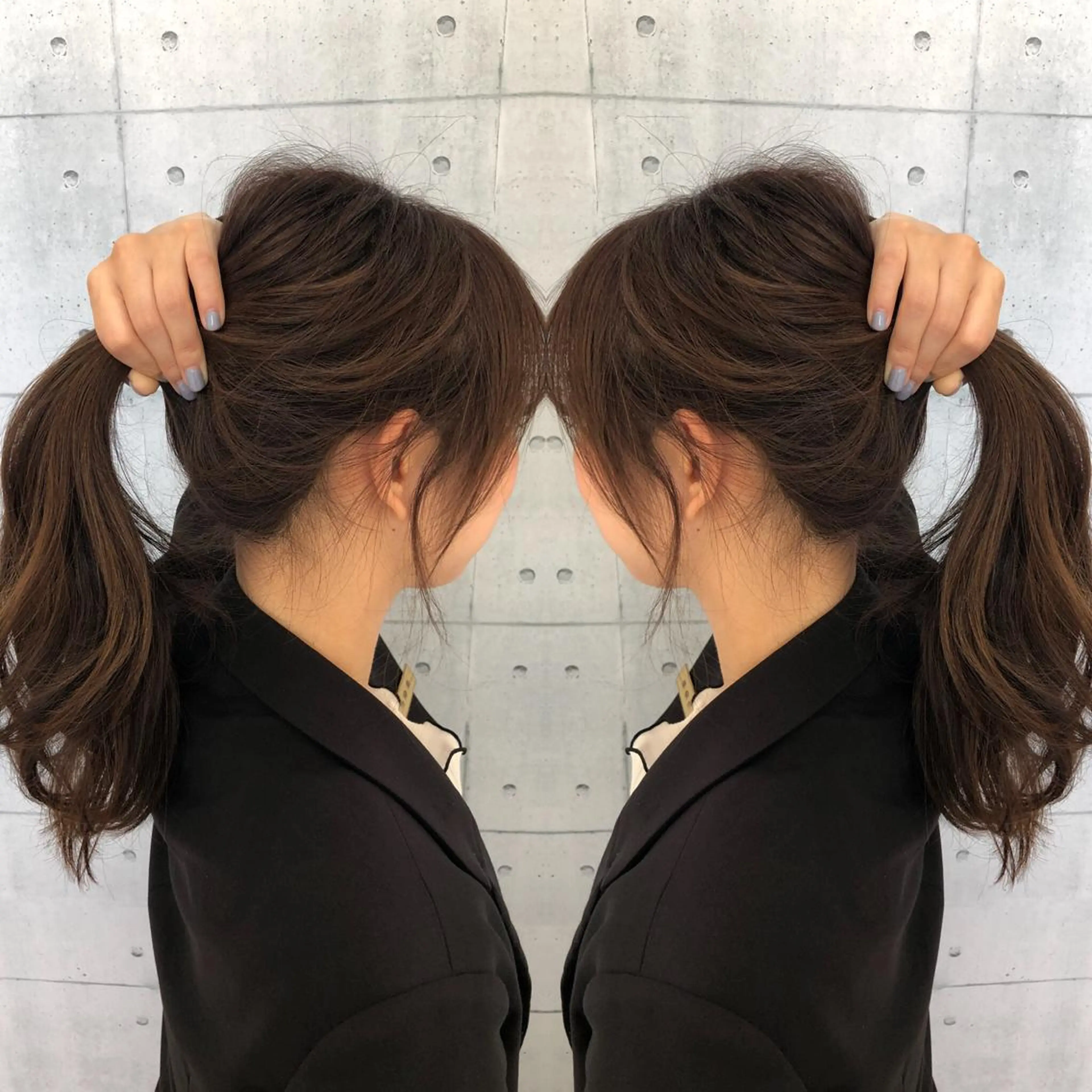 ロング カラー カット ヘアカラー 金沢 広美のヘアスタイル