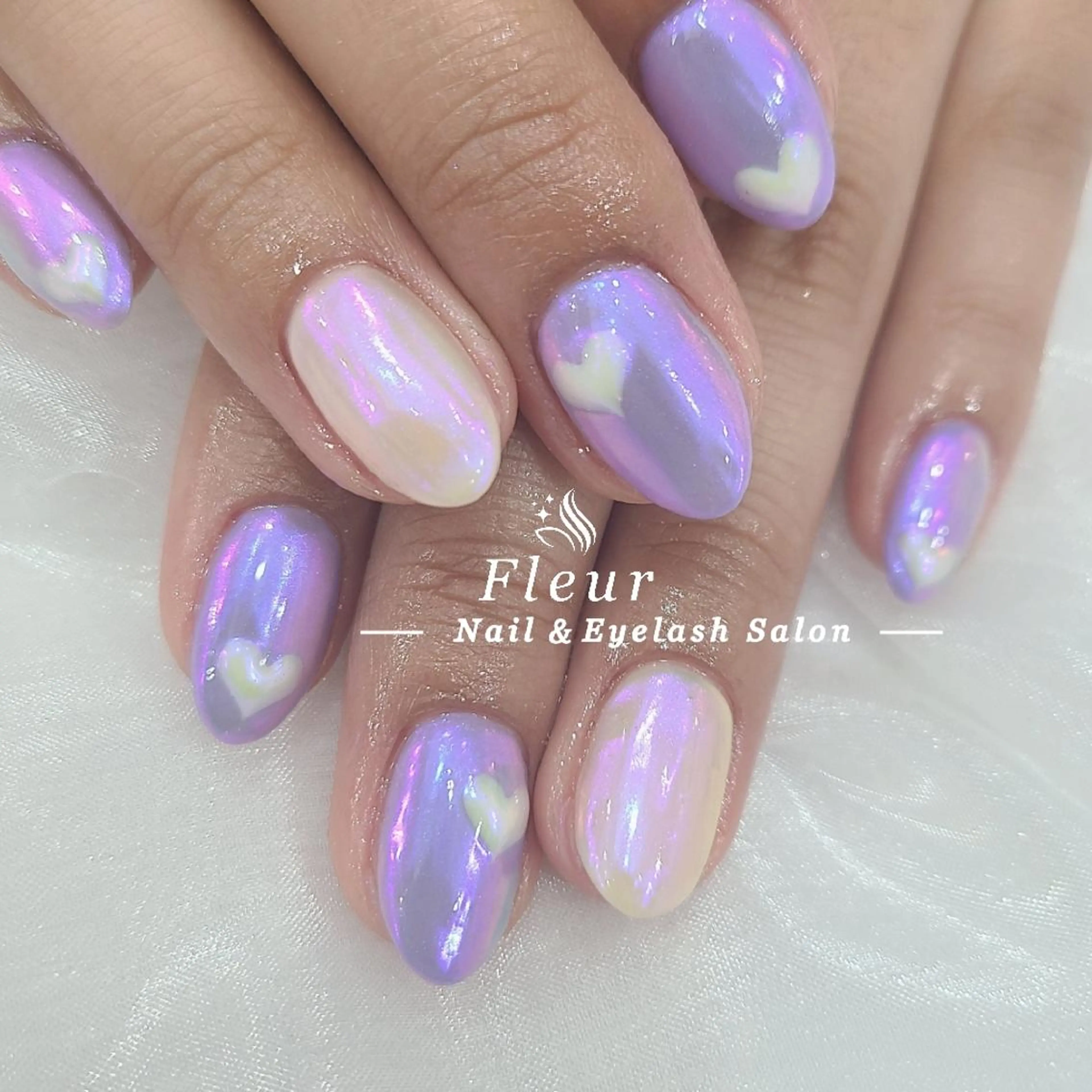 ネイル ミラーネイル ハンドネイル nail&eye ♡Fleur♡のネイルデザイン