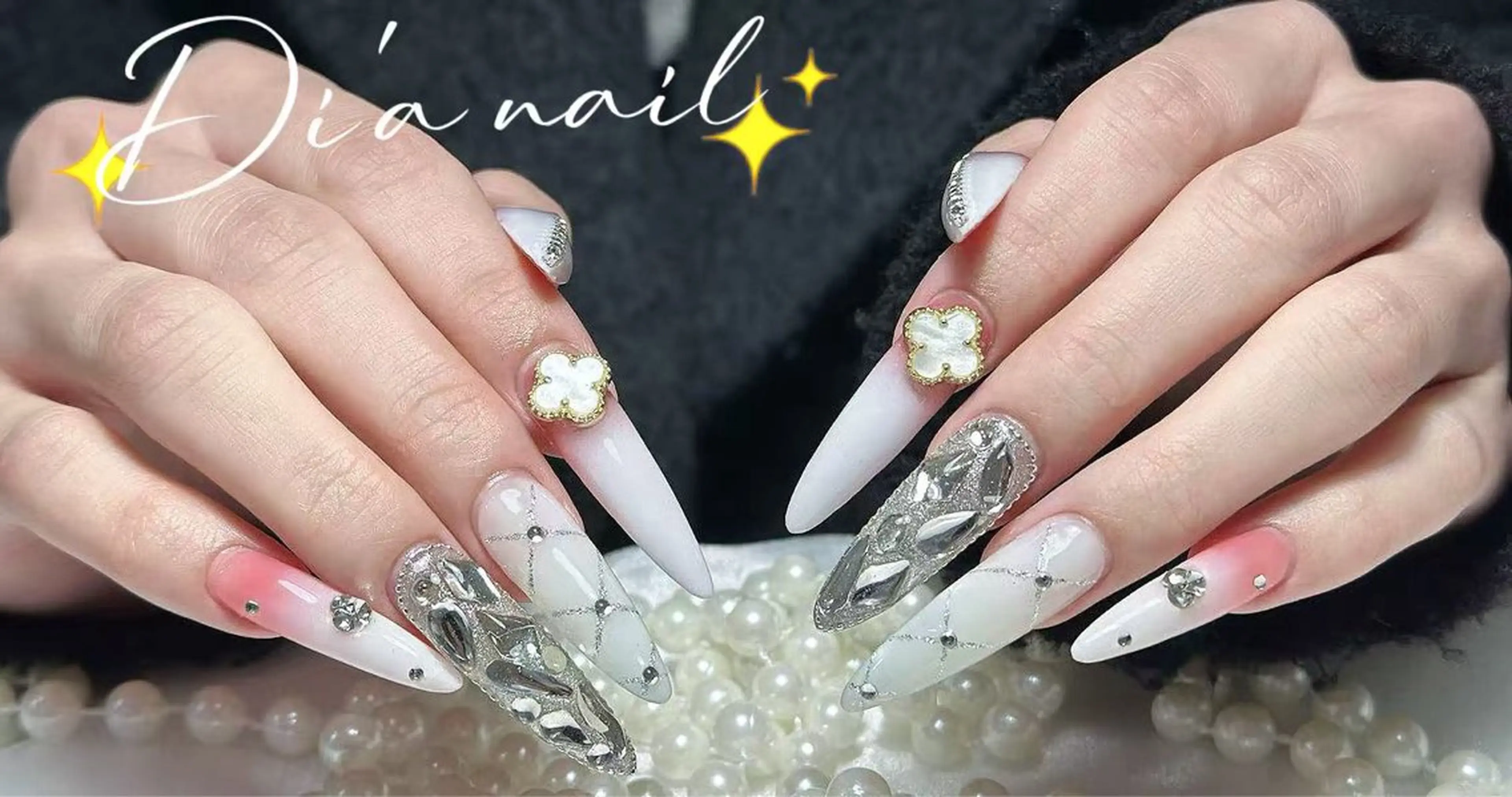 ネイル チークネイル ジェルネイル グラデーション マグネットネイル ニュアンスネイル Di'a nail ネイルサロンのネイルデザイン