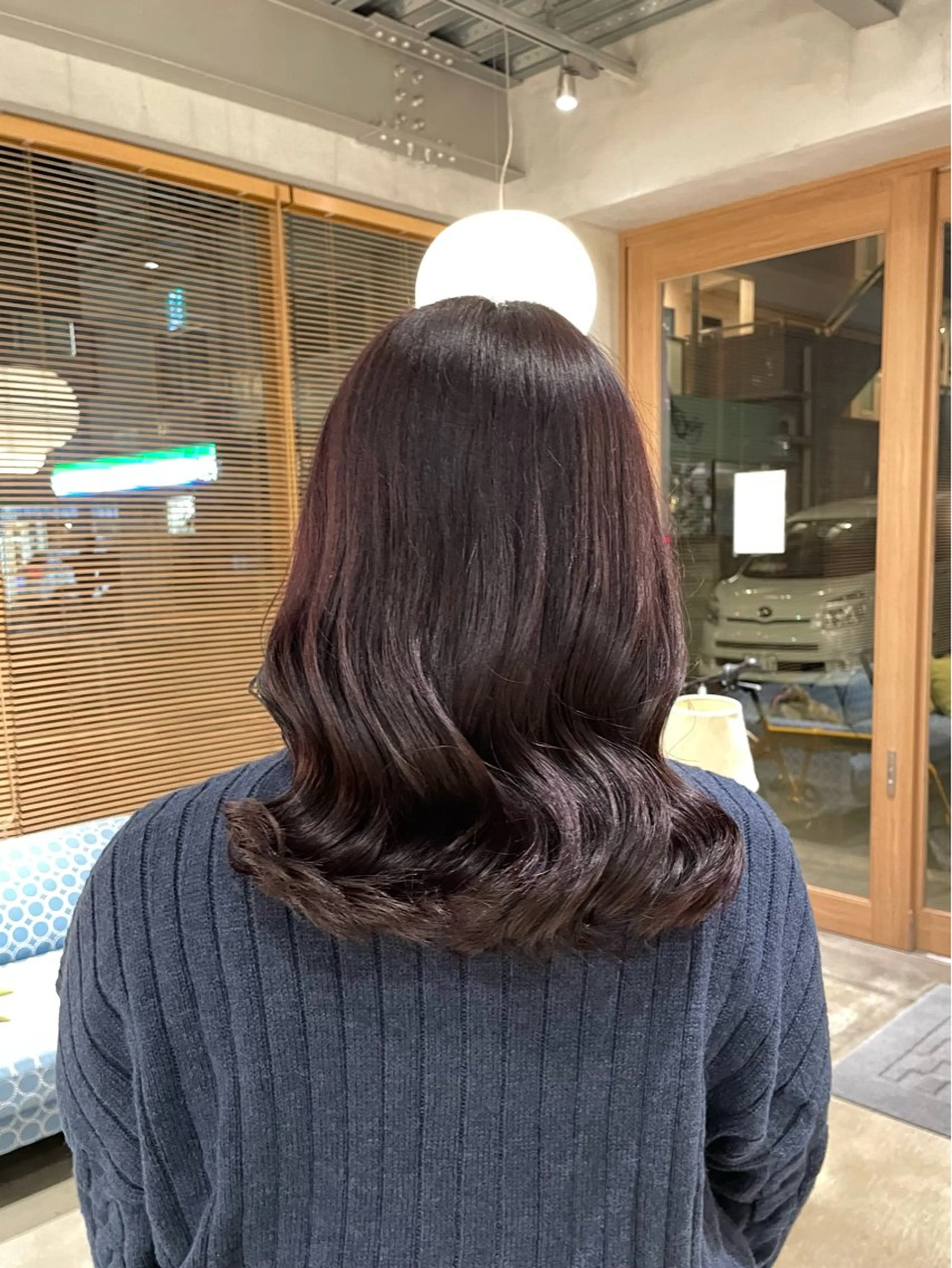 ロング カラー ラベンダーカラー ピンクカラー ピンクラベンダー 樋口 花穂のヘアスタイル