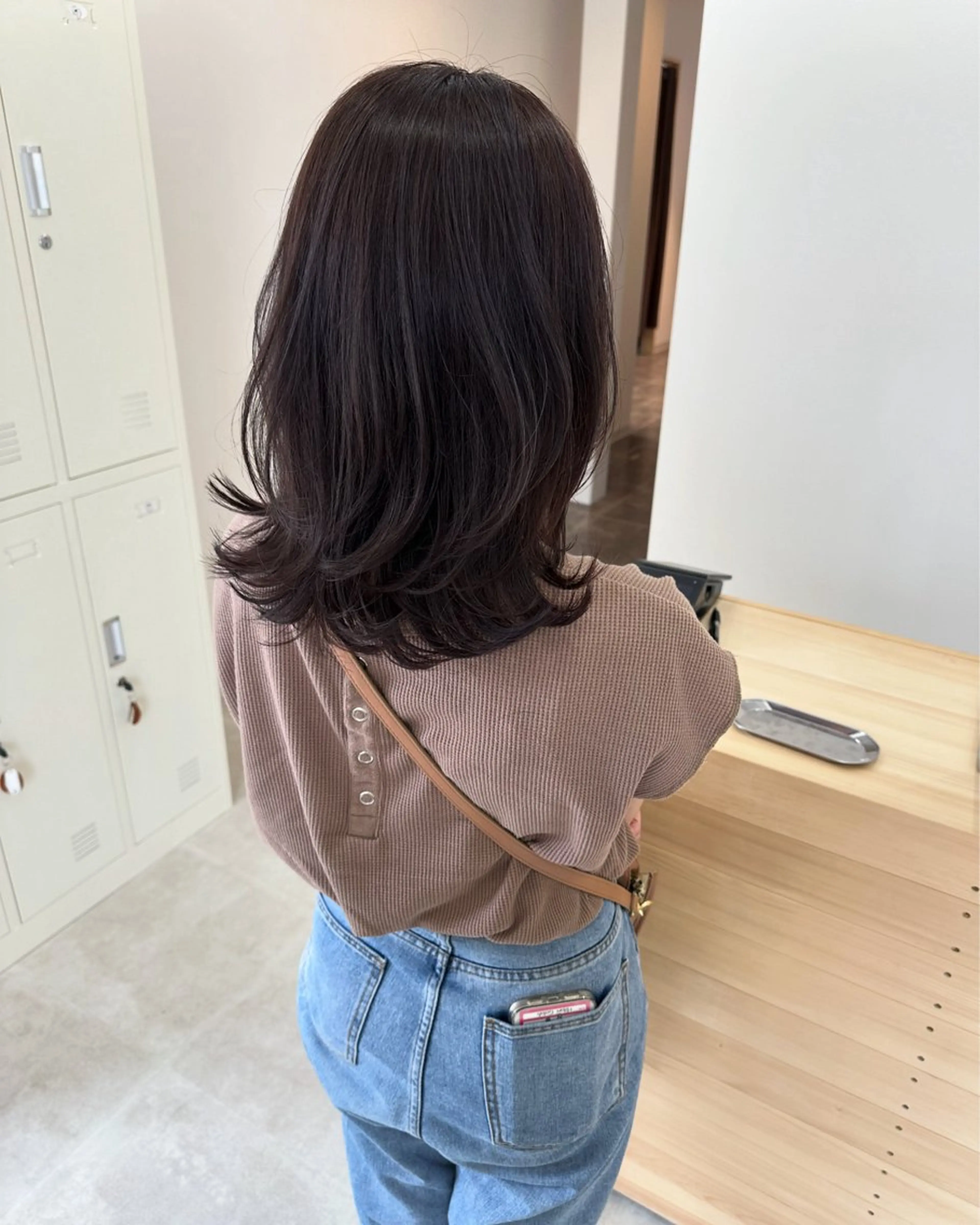セミロング レイヤーカット soso所属・ソエタ ユイのヘアスタイル