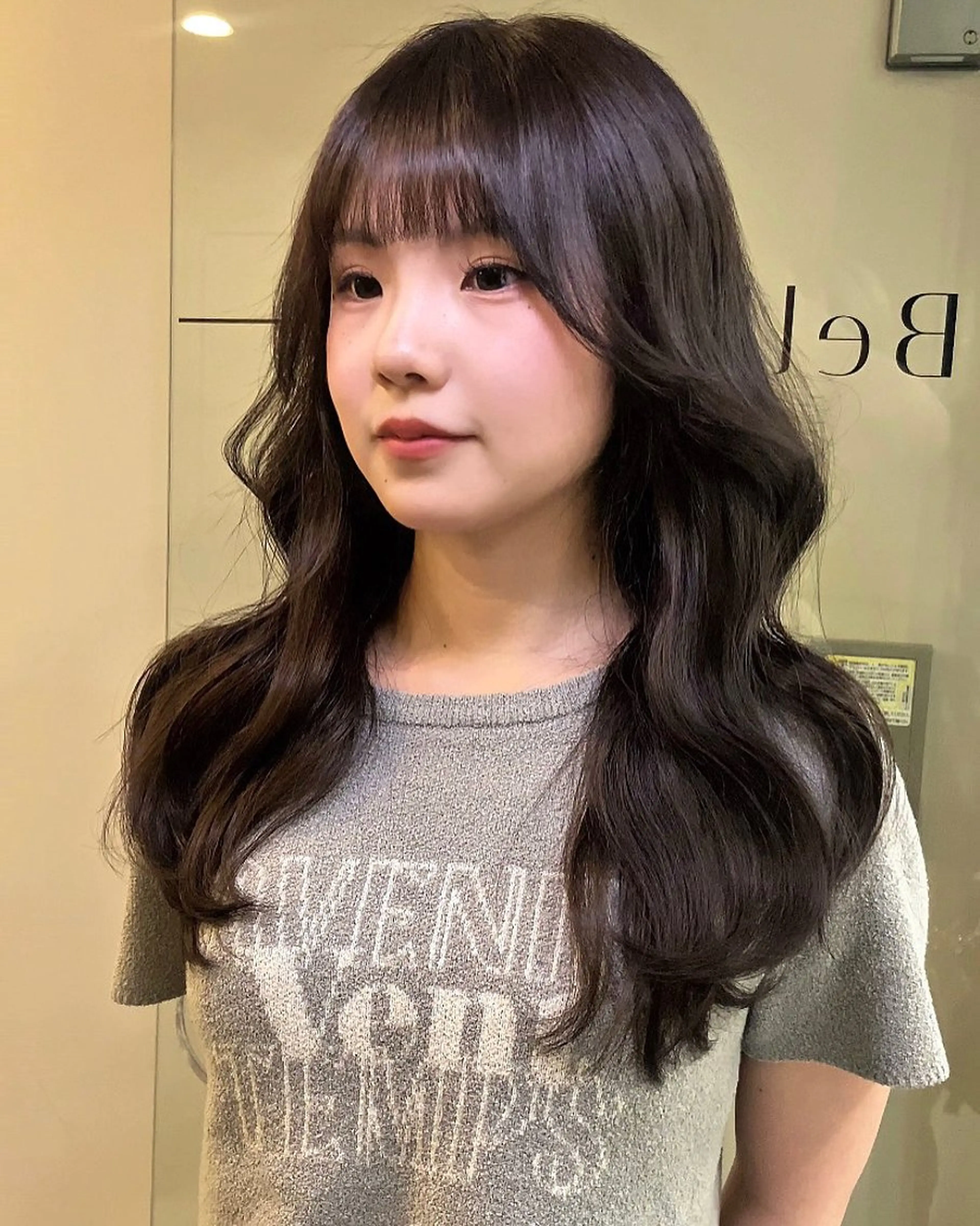 ロング カラー グレージュ レイヤーカット カット ヘアカラー トリートメント ダメージレス美容師 🌱水島侑理のヘアスタイル