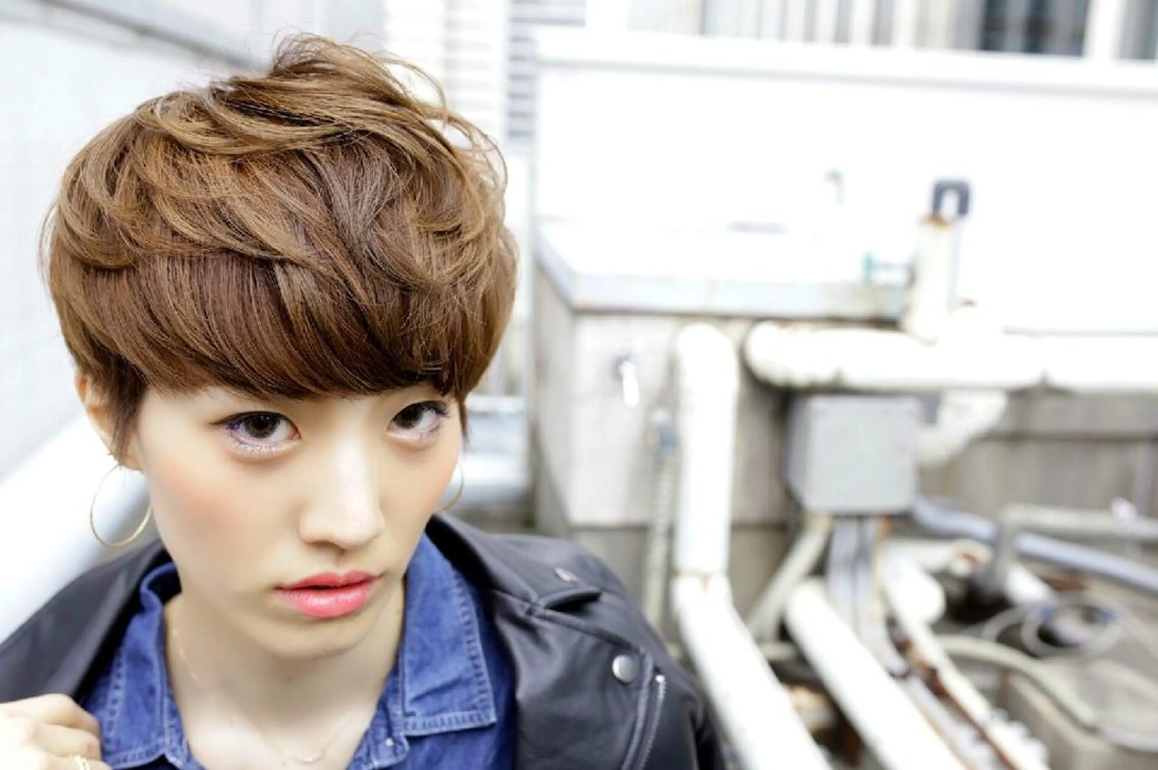 ショート カラー パーマ ヘアアレンジ メンズ キッズ ネイル マツエク・マツパ ショートヘア ショートネイル 中津No.1髪質改善 店長✨透ける暗髪のヘアスタイル