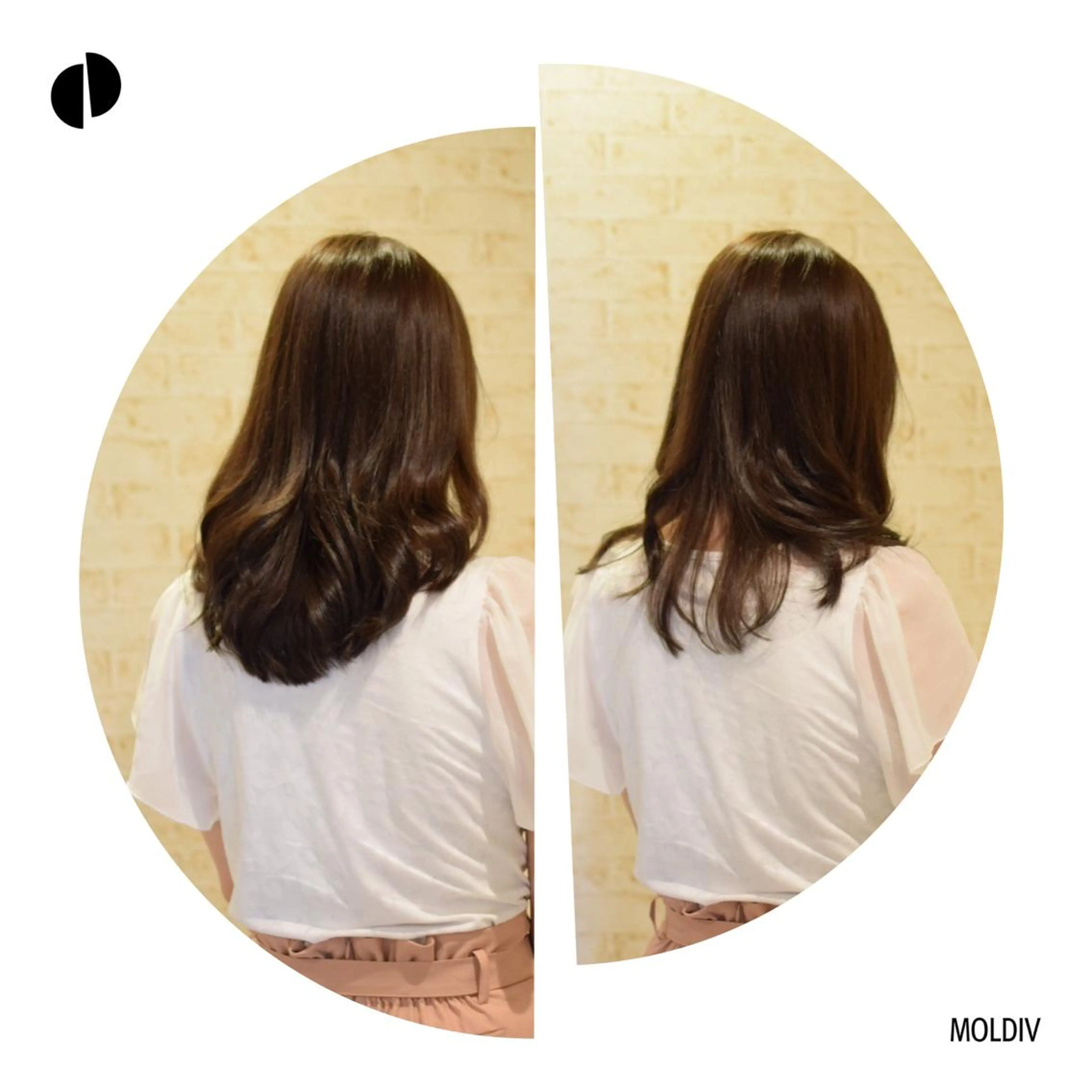 セミロング カラー アッシュ アッシュブラウン ブラウンカラー ✨縮毛矯正✨髪質改善 ナカシマ ユミのヘアスタイル