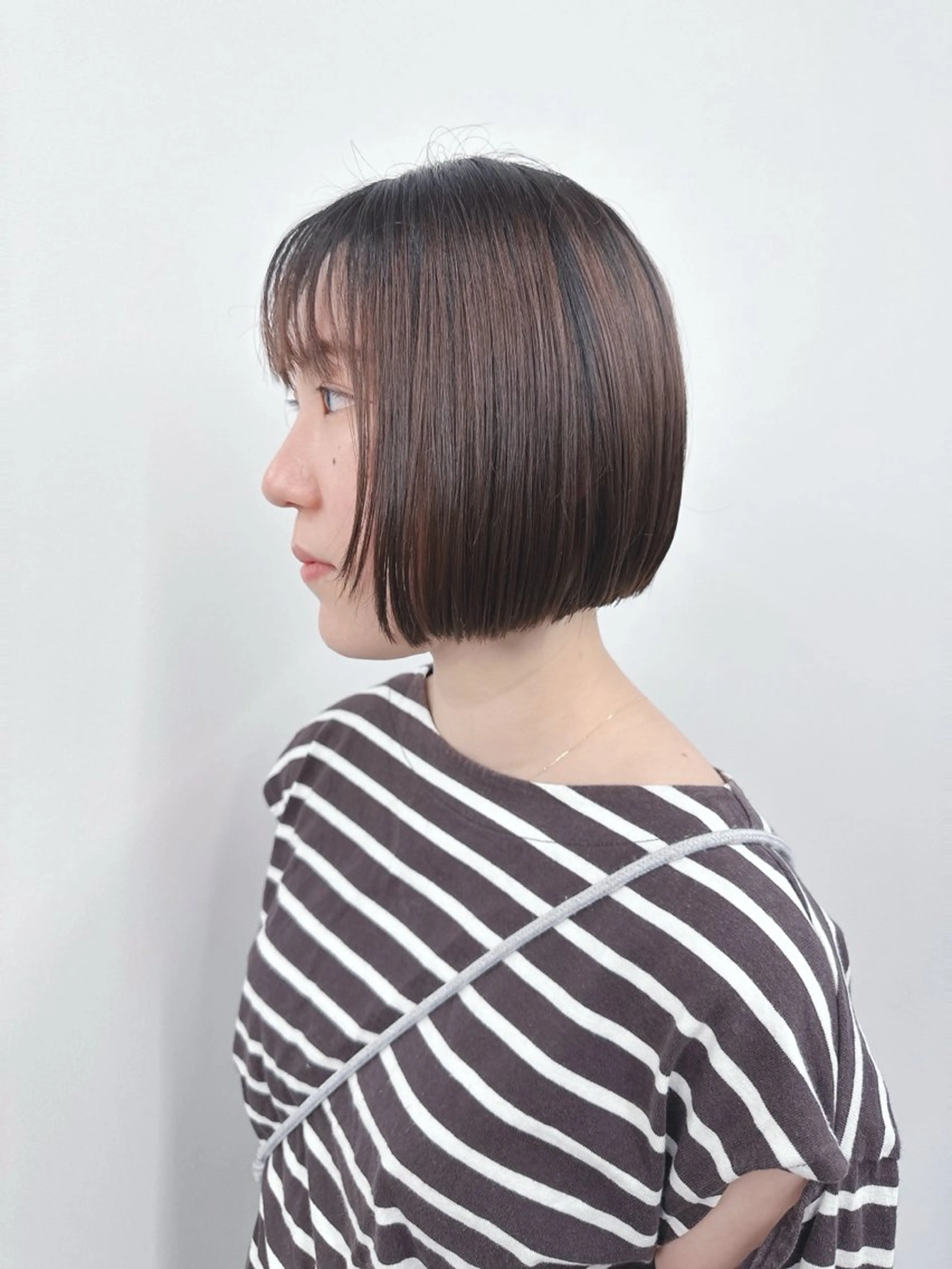 ミディアム カット トリートメント ヘッドスパ パーマボブ/丸みボブ /くせ毛/とういのヘアスタイル