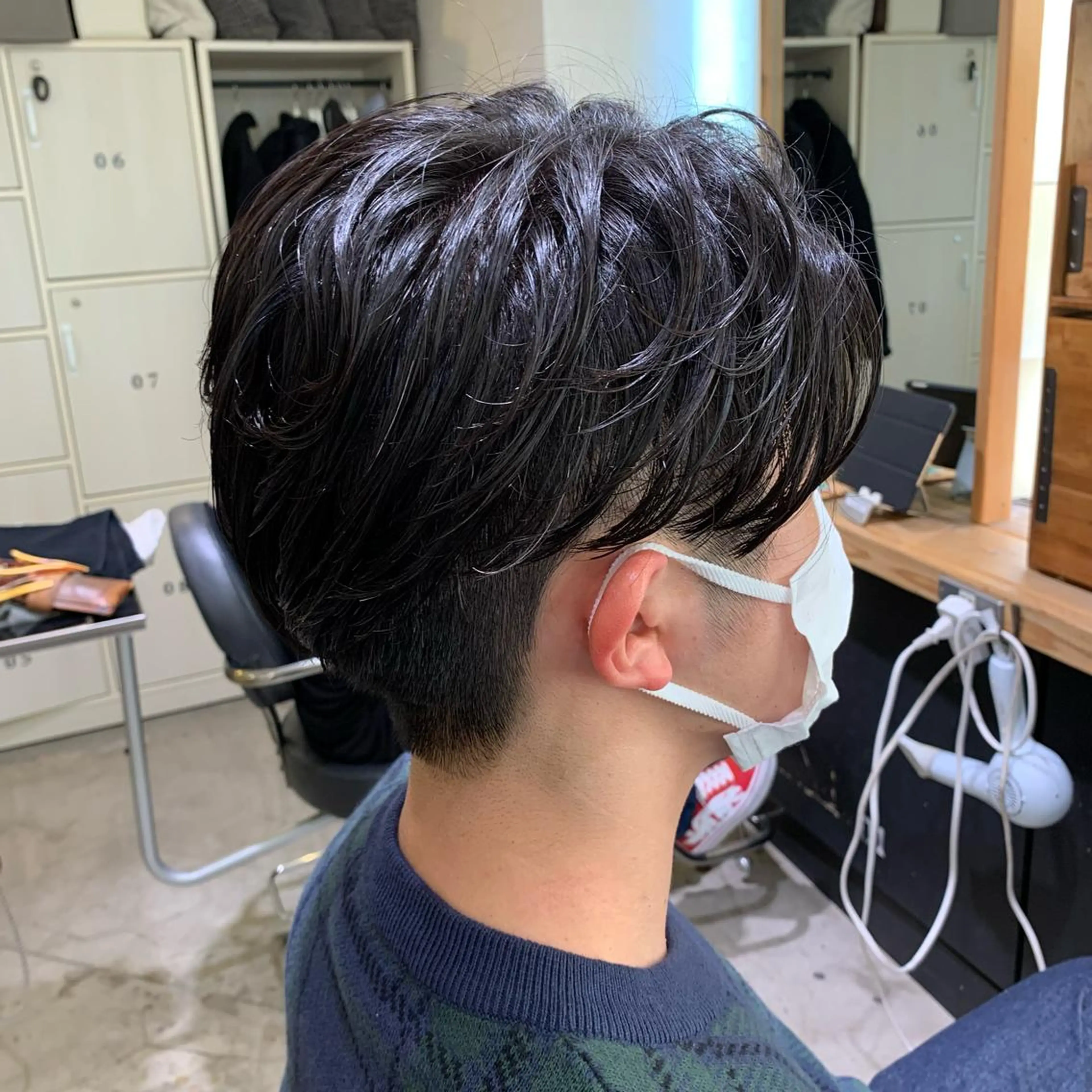 ショート カラー メンズ カット パーマ ノグチ ナツコのヘアスタイル