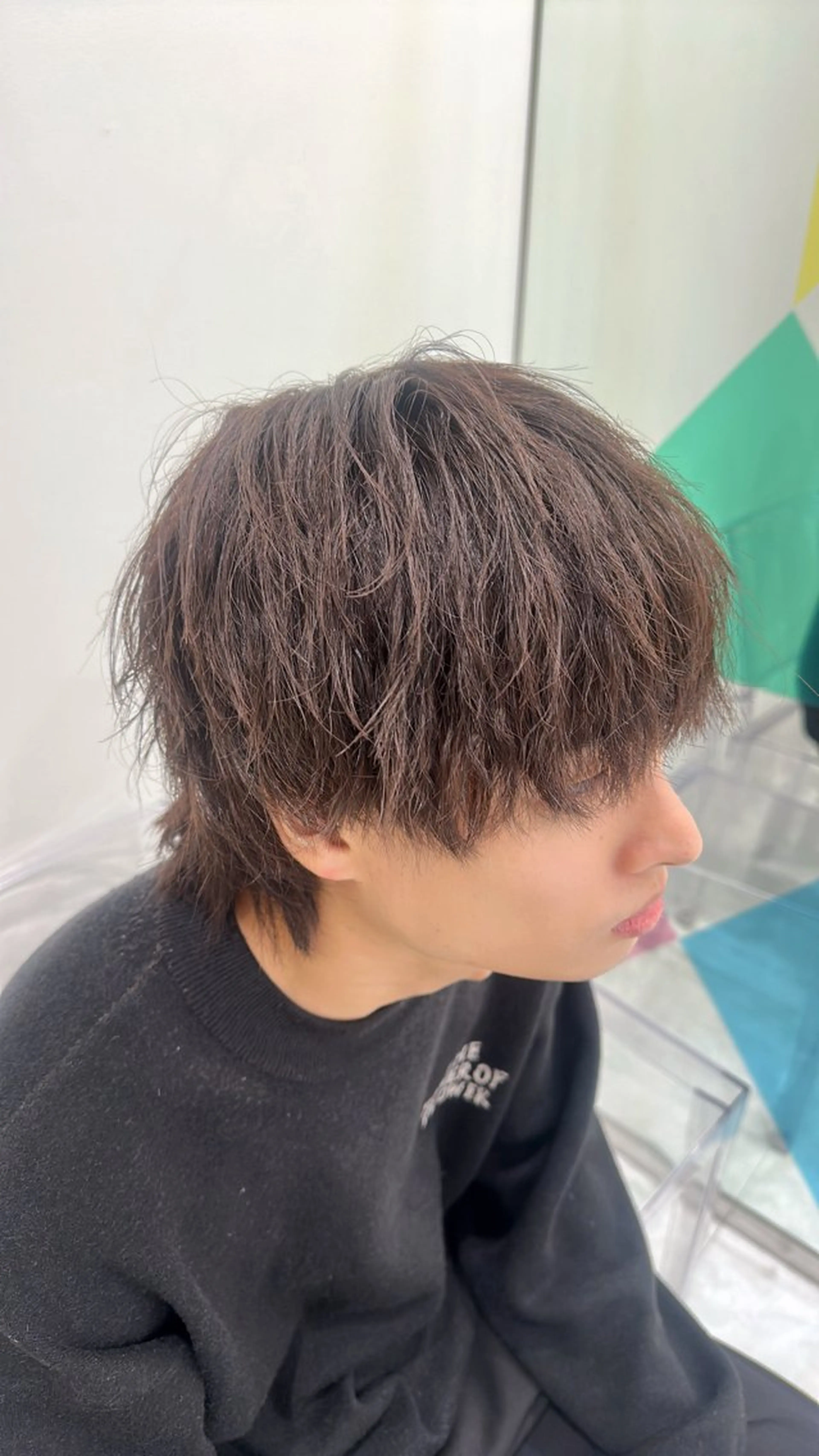 ショート パーマ ハイトーン🌈メンズ カット♡Machanのヘアスタイル