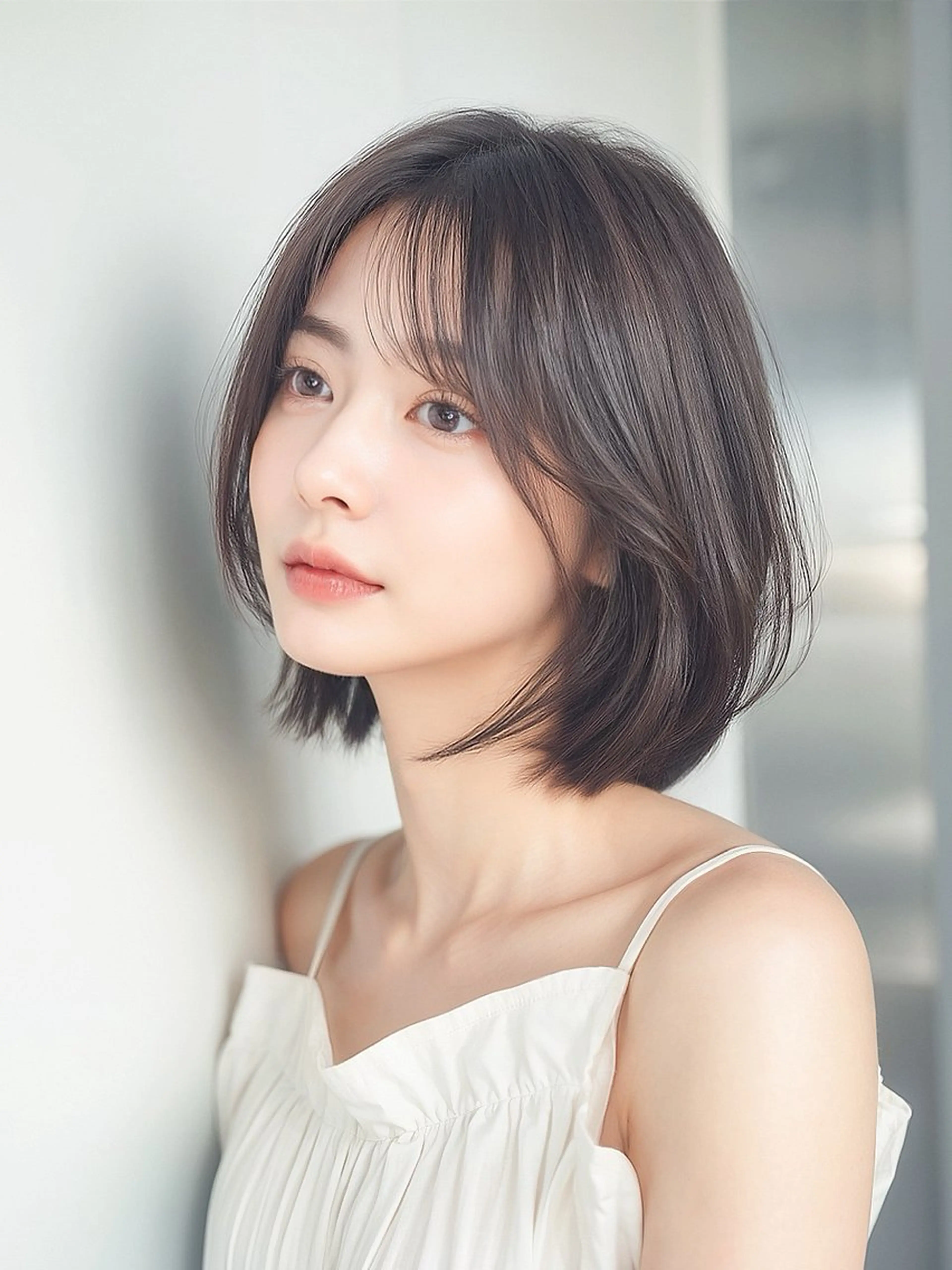 ミディアム カラー カット 縮毛矯正 トリートメント 由谷 祥伍のヘアスタイル