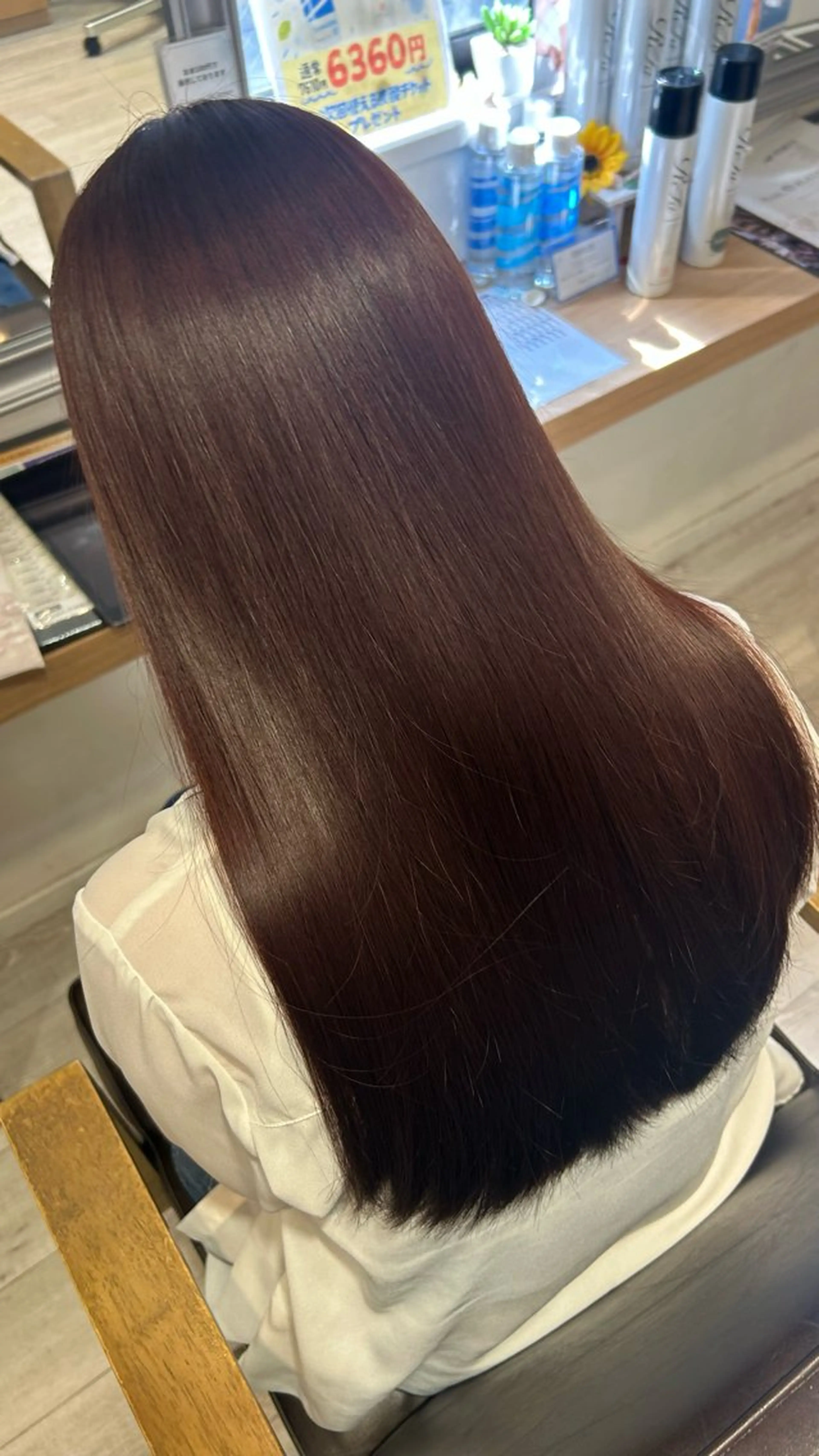 ロング カラー ヘアカラー トリートメント まい🎀髪質改善 うる艶カラー/巻き髪のヘアスタイル