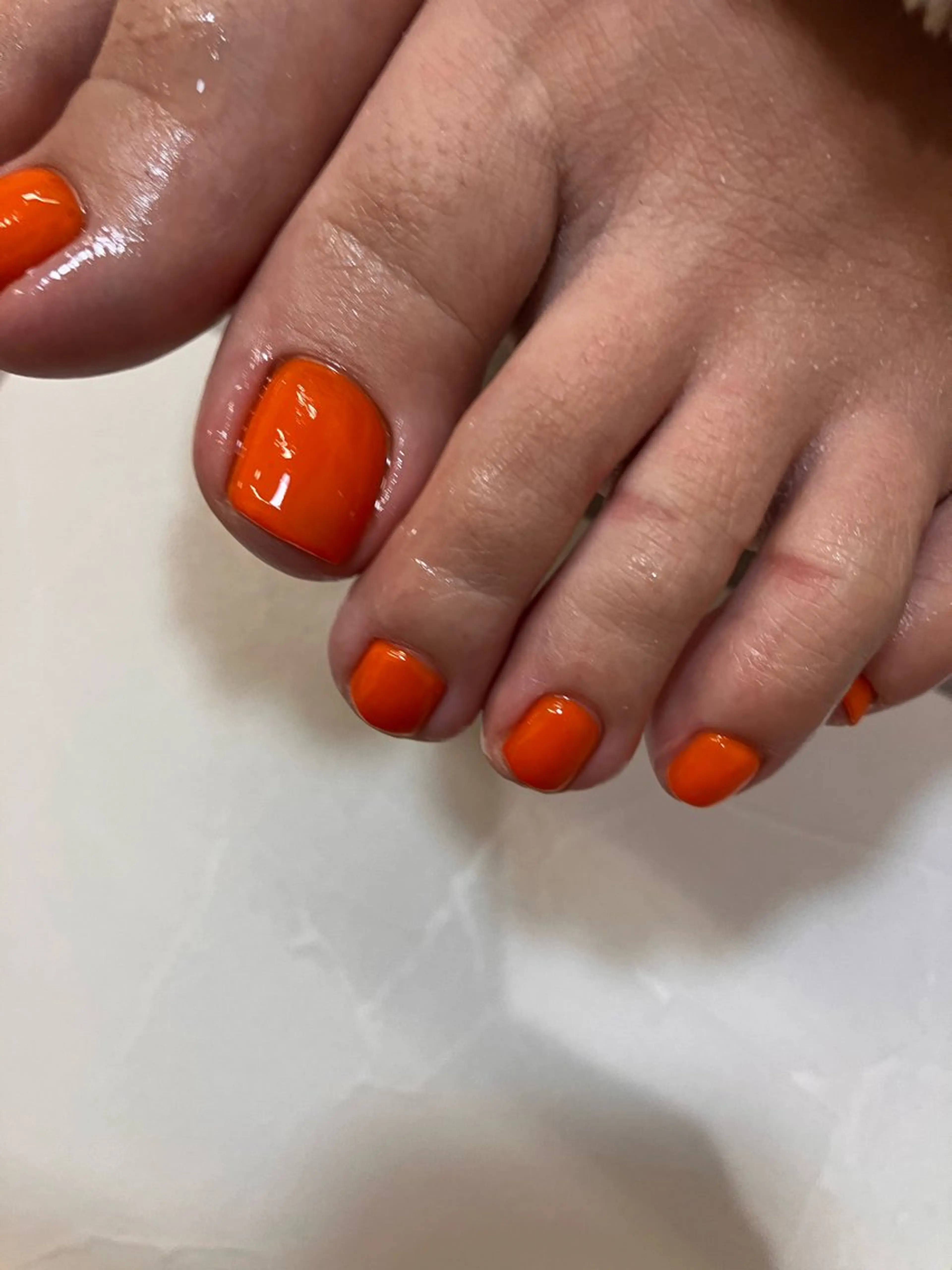 🍐フットネイル👣ワンカラー（オフ込み）の写真