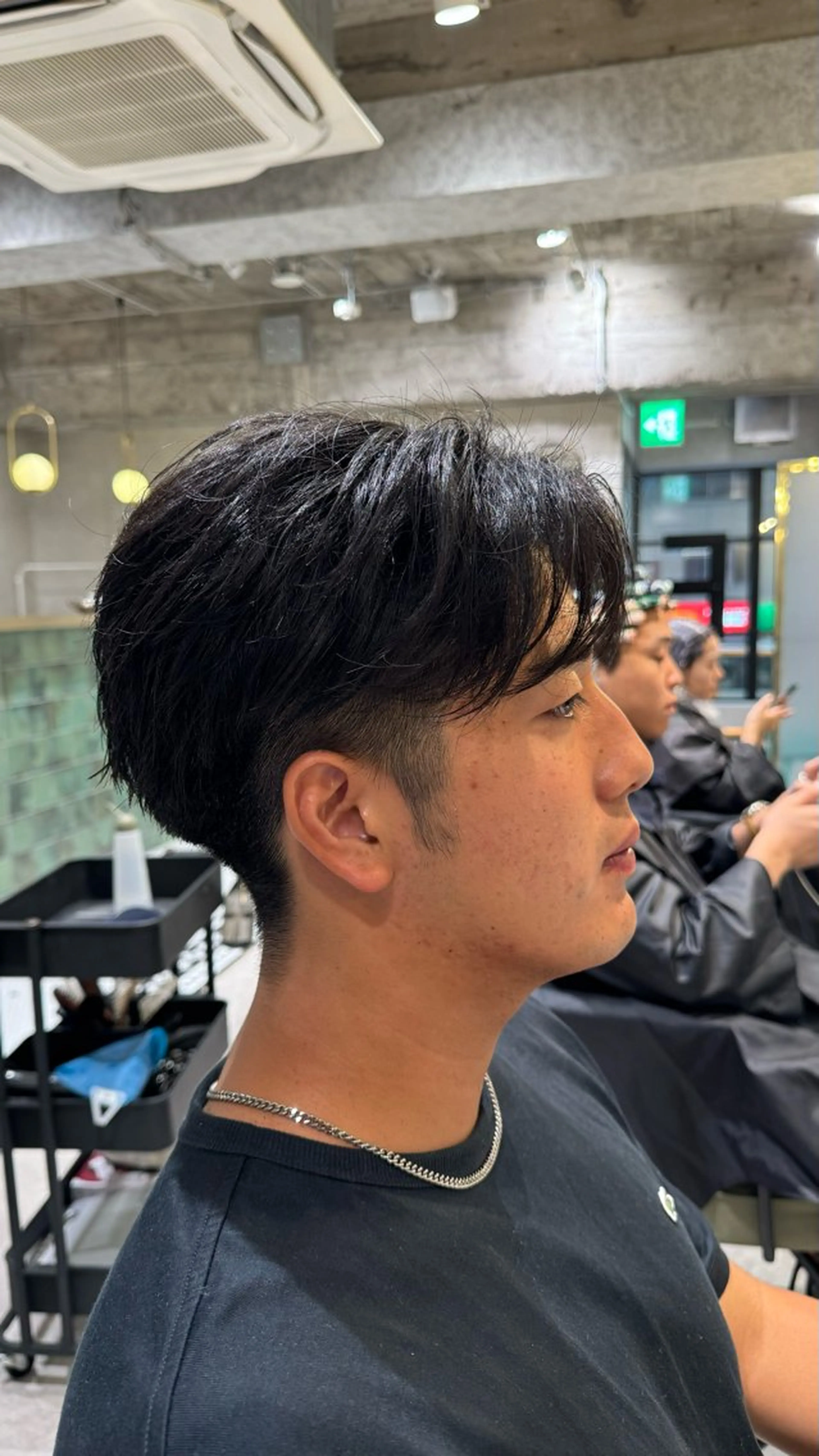 メンズ センターパート カット ヘッドスパ 再現性の高いパーマ 🌀ふうき🌀のヘアスタイル