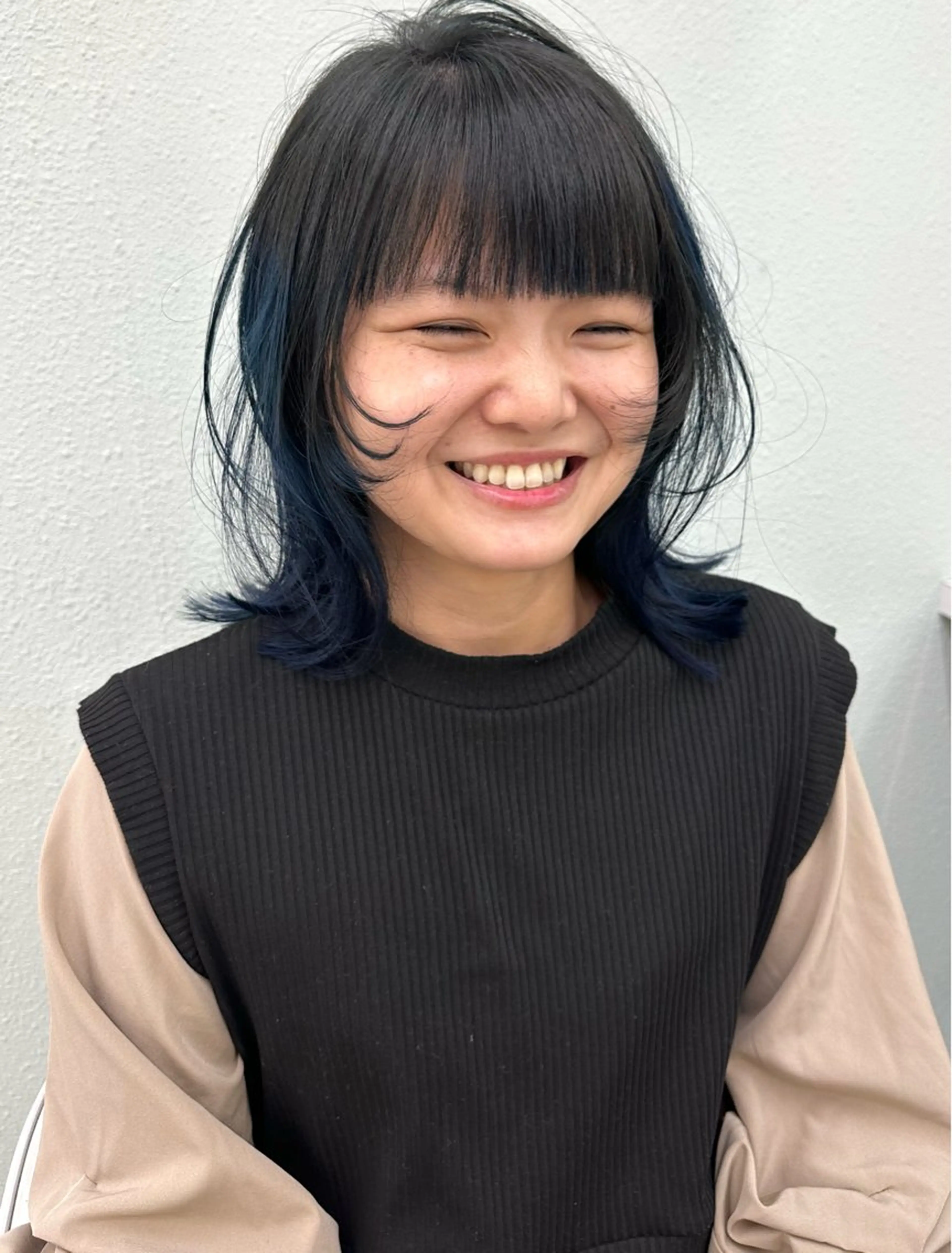 ミディアム ハイライト カット ヘアカラー トリートメント 中川 茜里のヘアスタイル