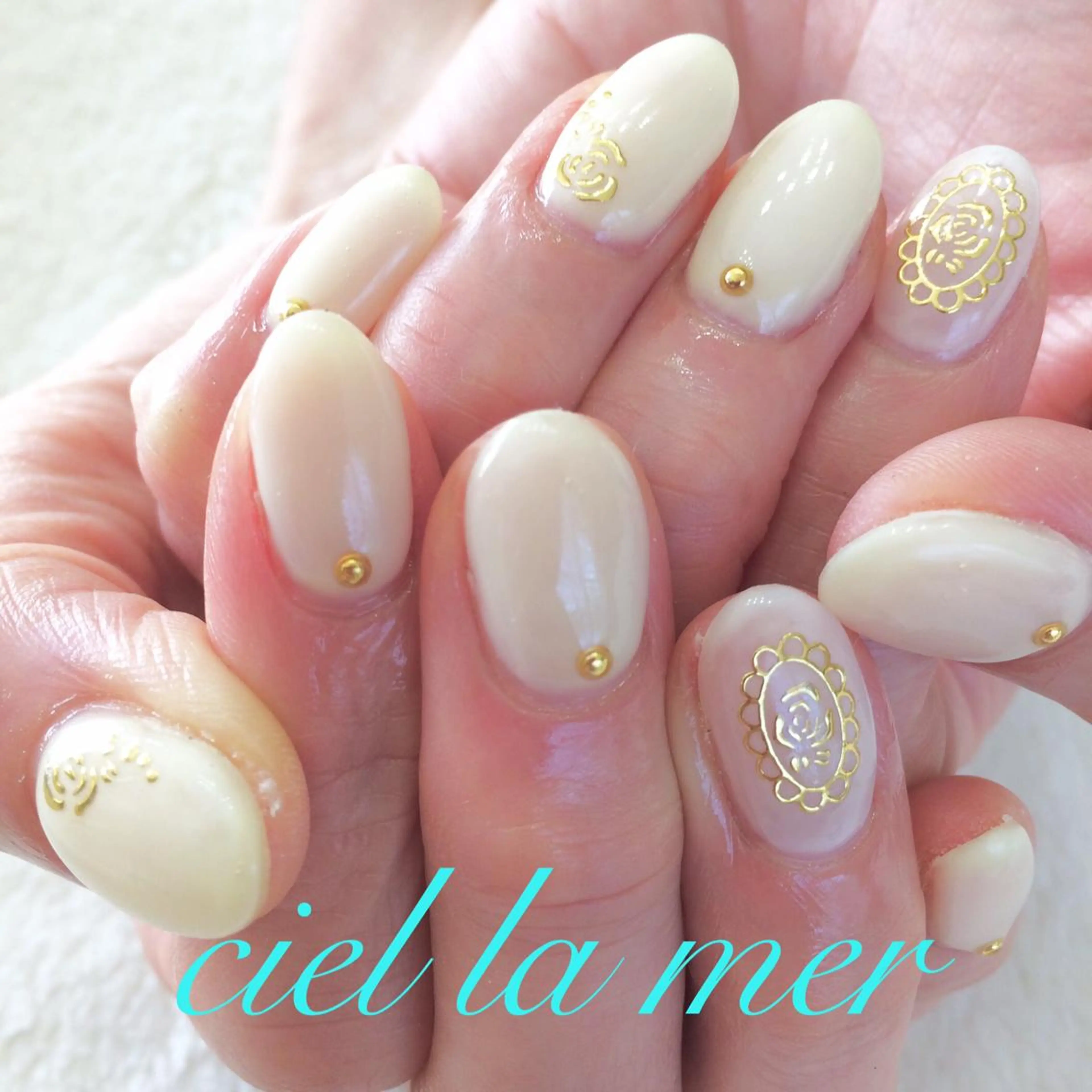 ネイル ワンカラーネイル ciel la merのネイルデザイン