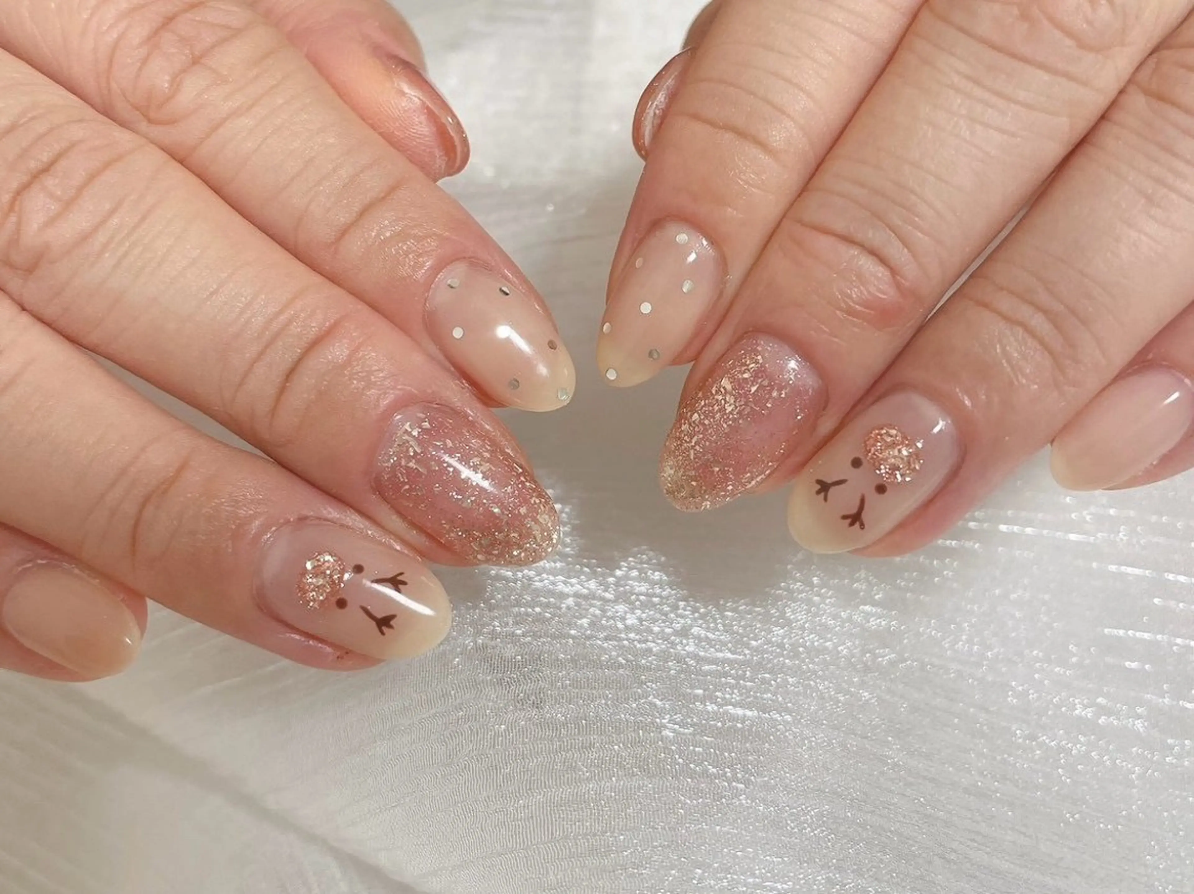ネイル ジェルネイル パラジェル 冬ネイル クリスマス ハンドネイル kiki nail 二子玉川のネイルデザイン