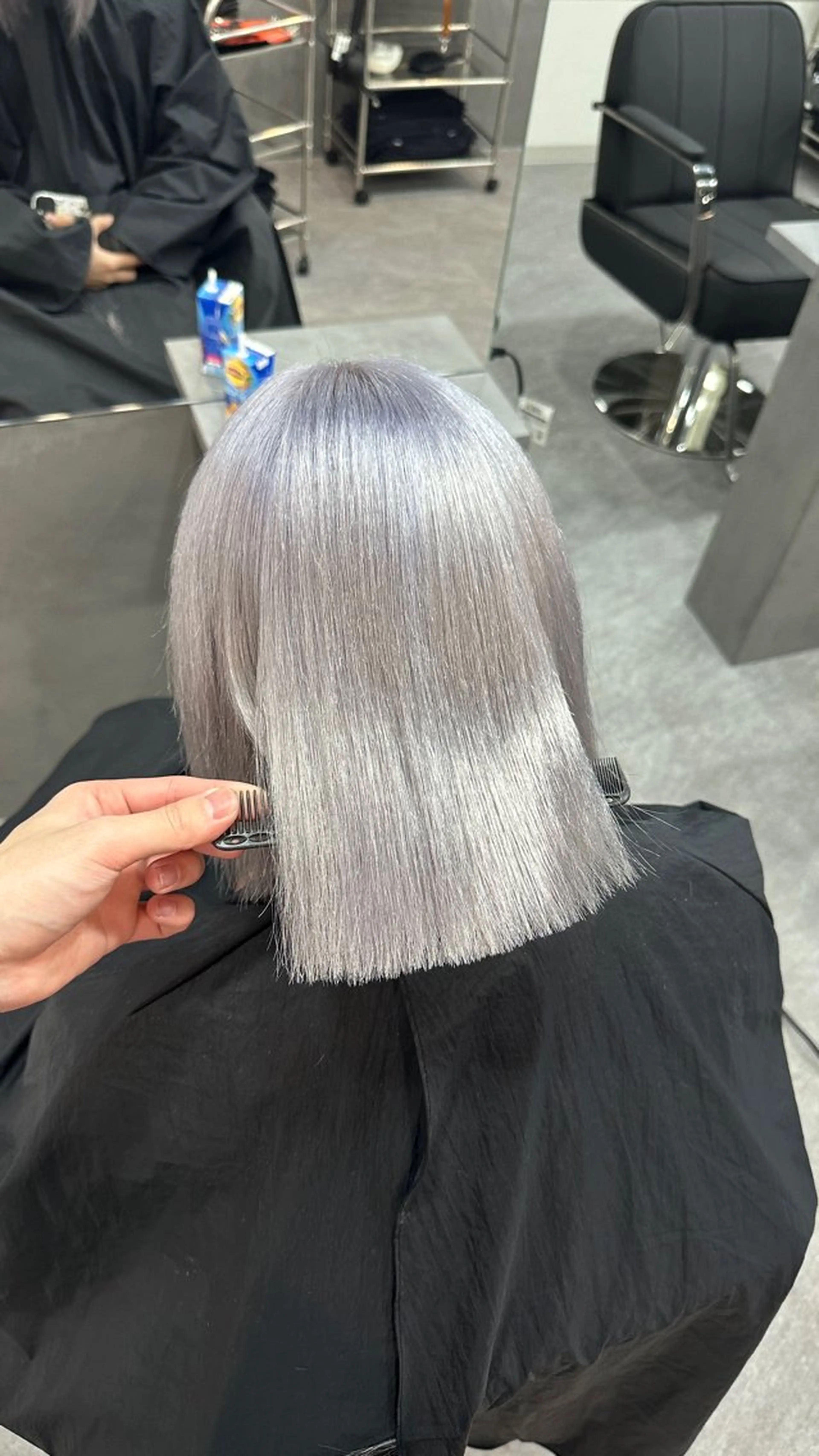 ミディアム カラー ヘアカラー ハイトーン/ペール カラー/原宿/RENのヘアスタイル