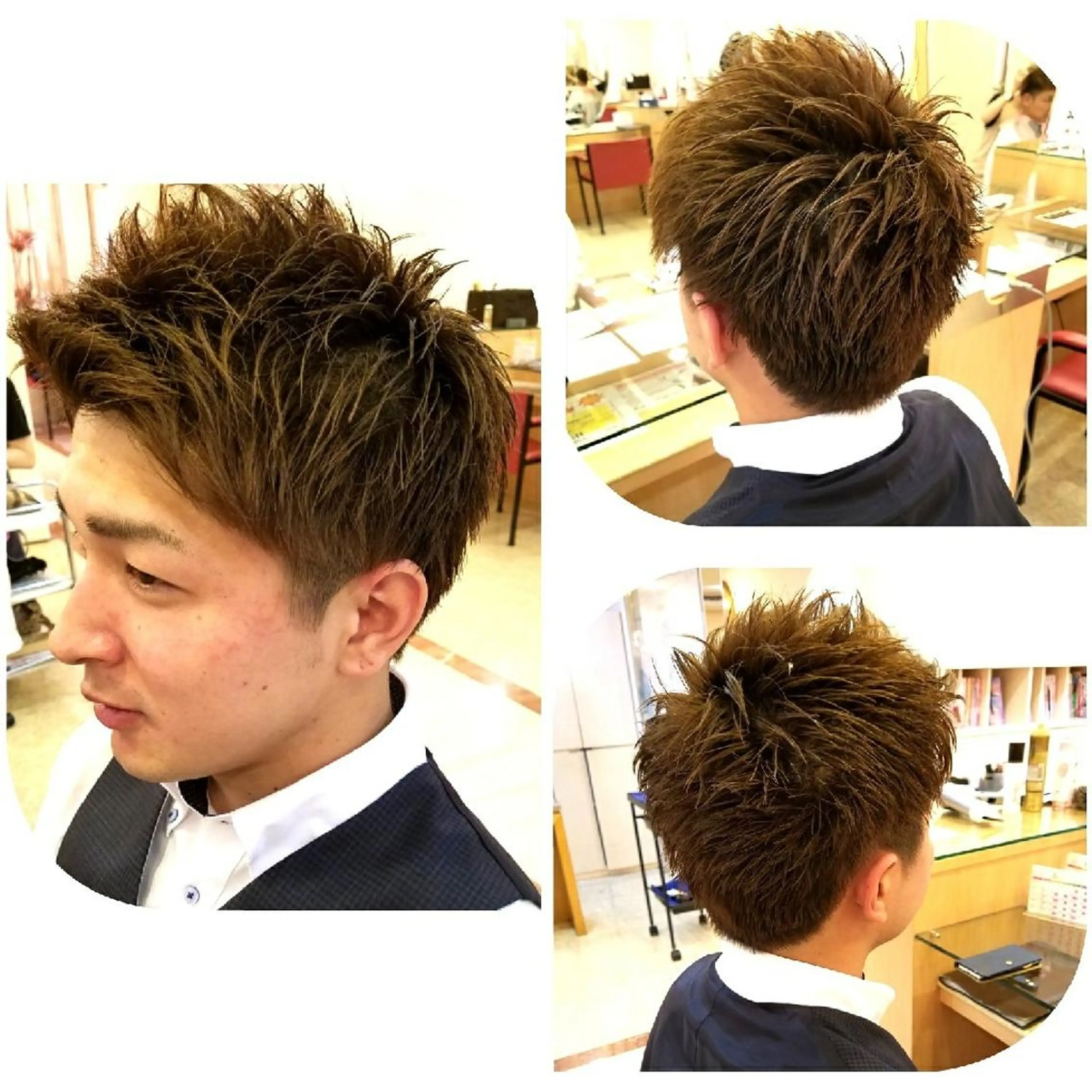 ショート メンズ カット EMANON名古屋所属・美谷添（ミヤゾエ） まどか大人ヘアサロンのヘアスタイル
