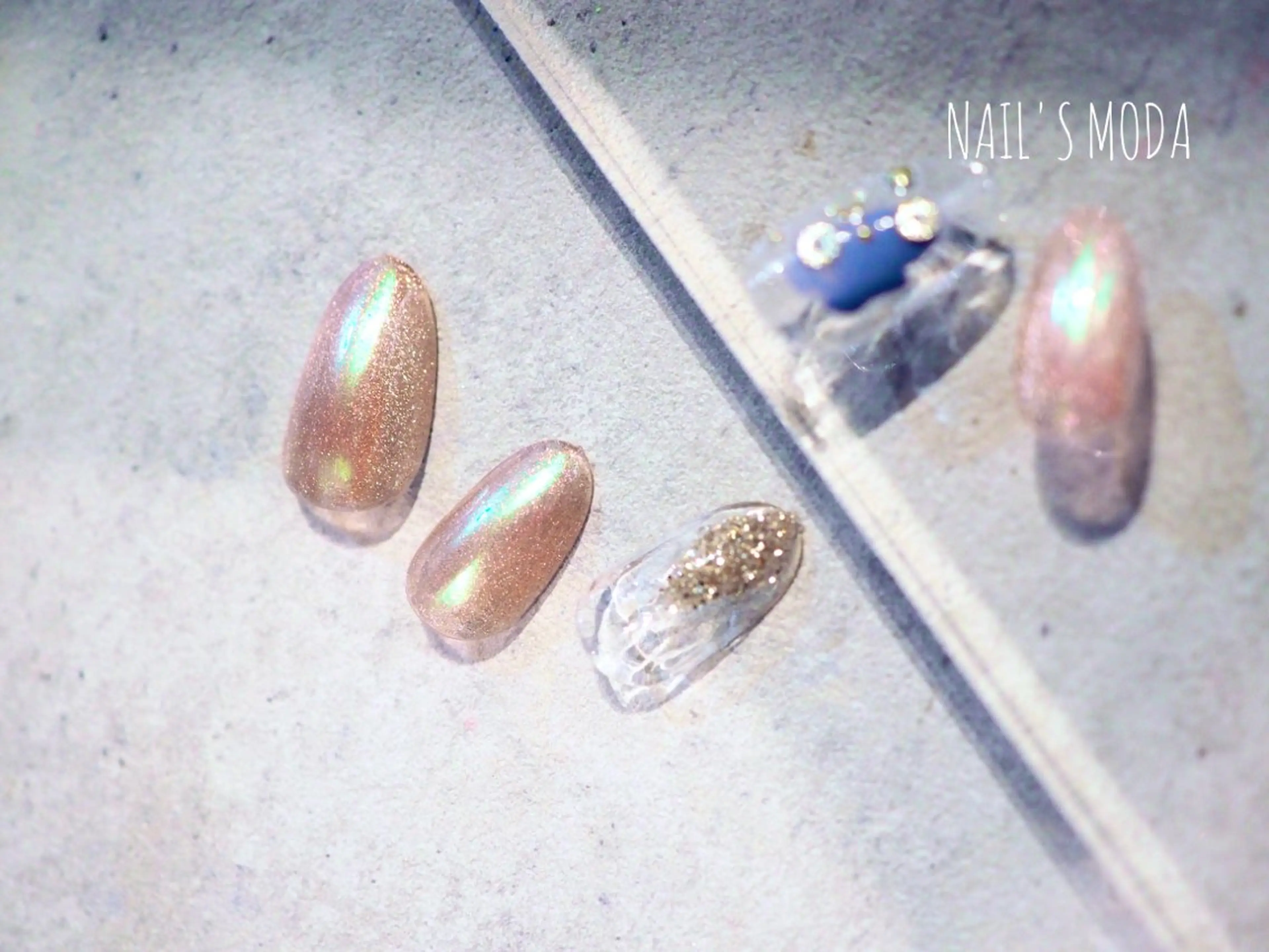 ネイル オーロラネイル マグネットネイル NAIL'S MODAのネイルデザイン