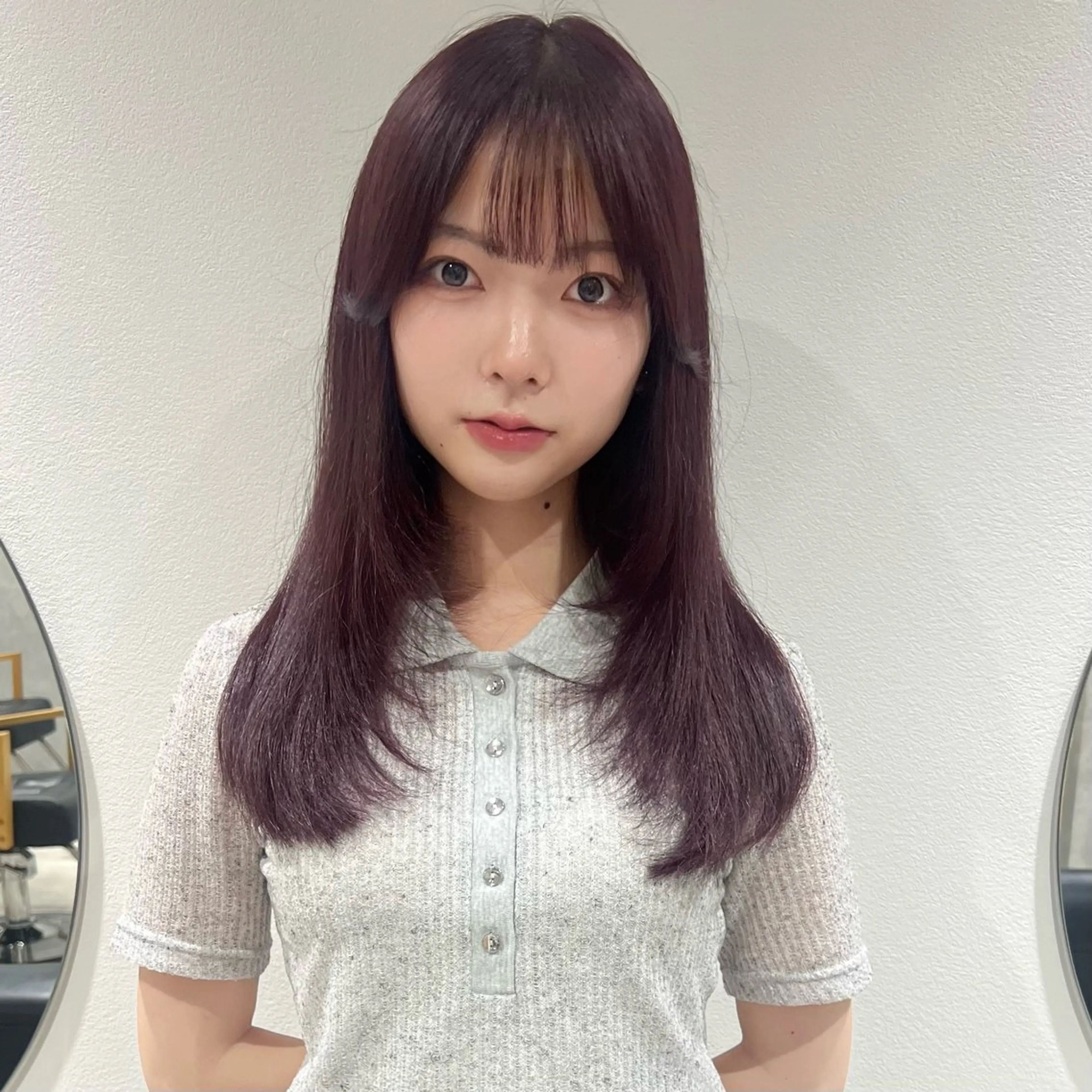 ロング レイヤーカット カット ヘアカラー AI TOKYO　S所属・mizuki 【韓国レイヤー】のヘアスタイル