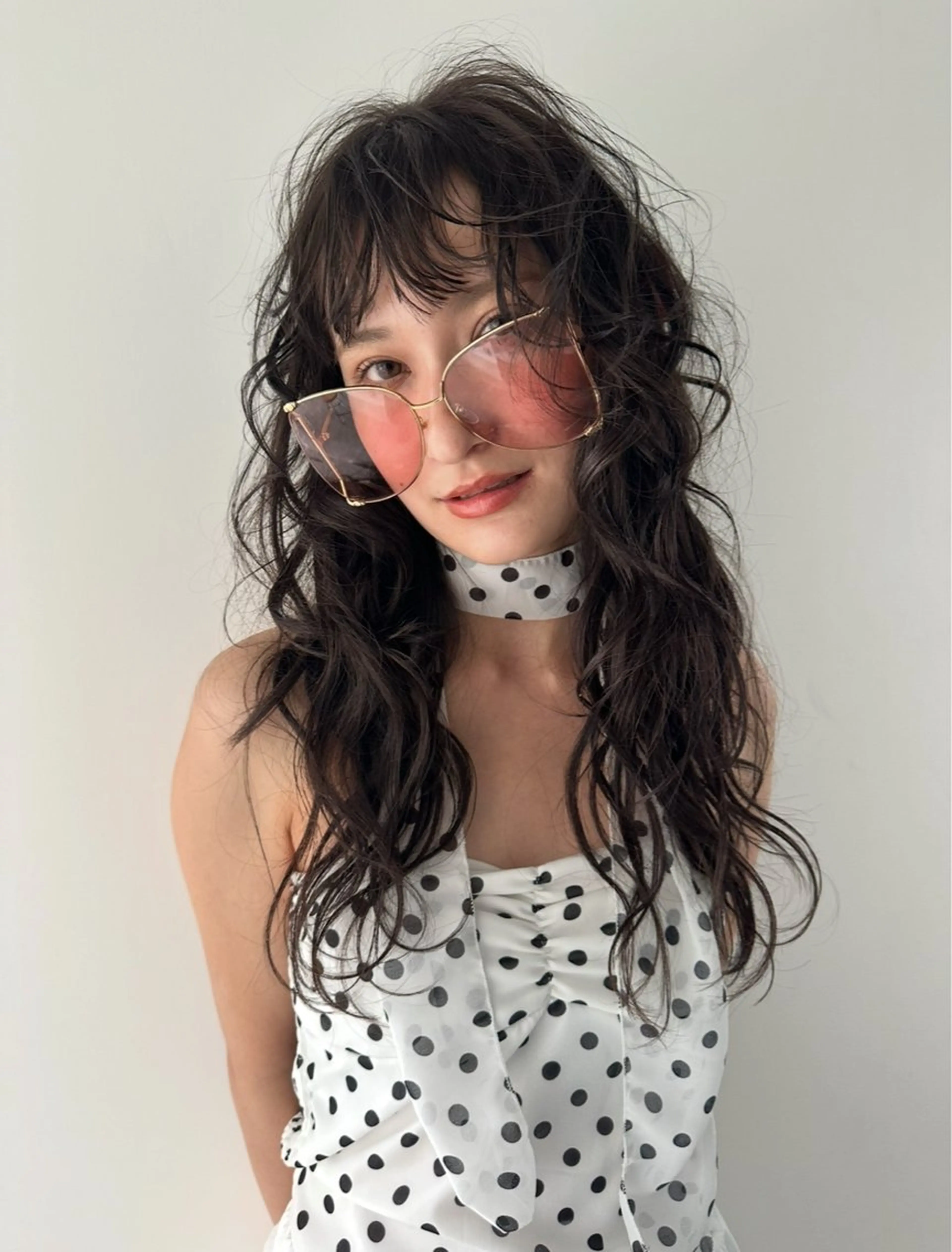 セミロング Iwama momokaのヘアスタイル