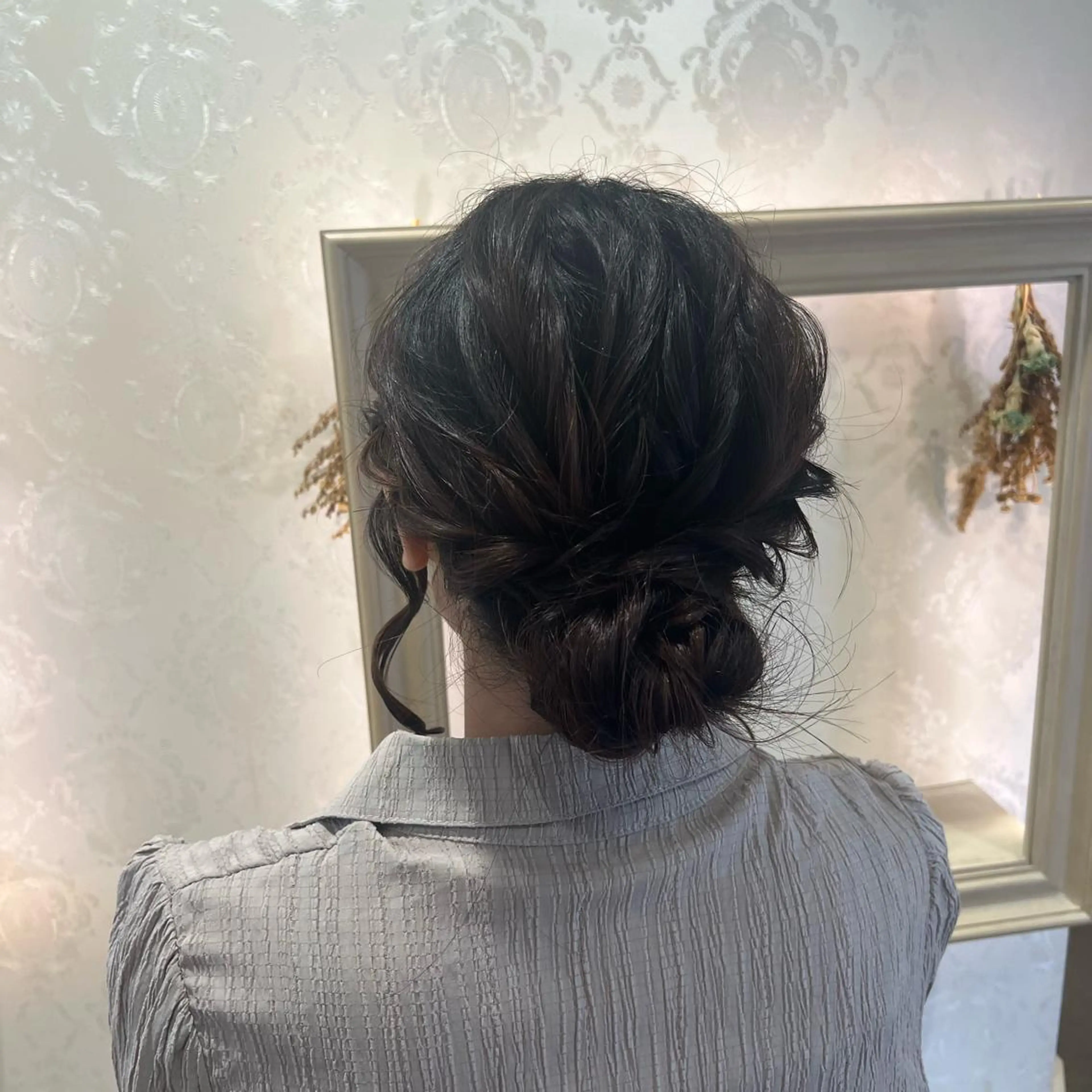セミロング ヘアアレンジ ヘアセット SALOWIN川崎WEST店所属・🌷川崎/アレンジ/ 暖色ボブ/コトネ🌷のヘアスタイル