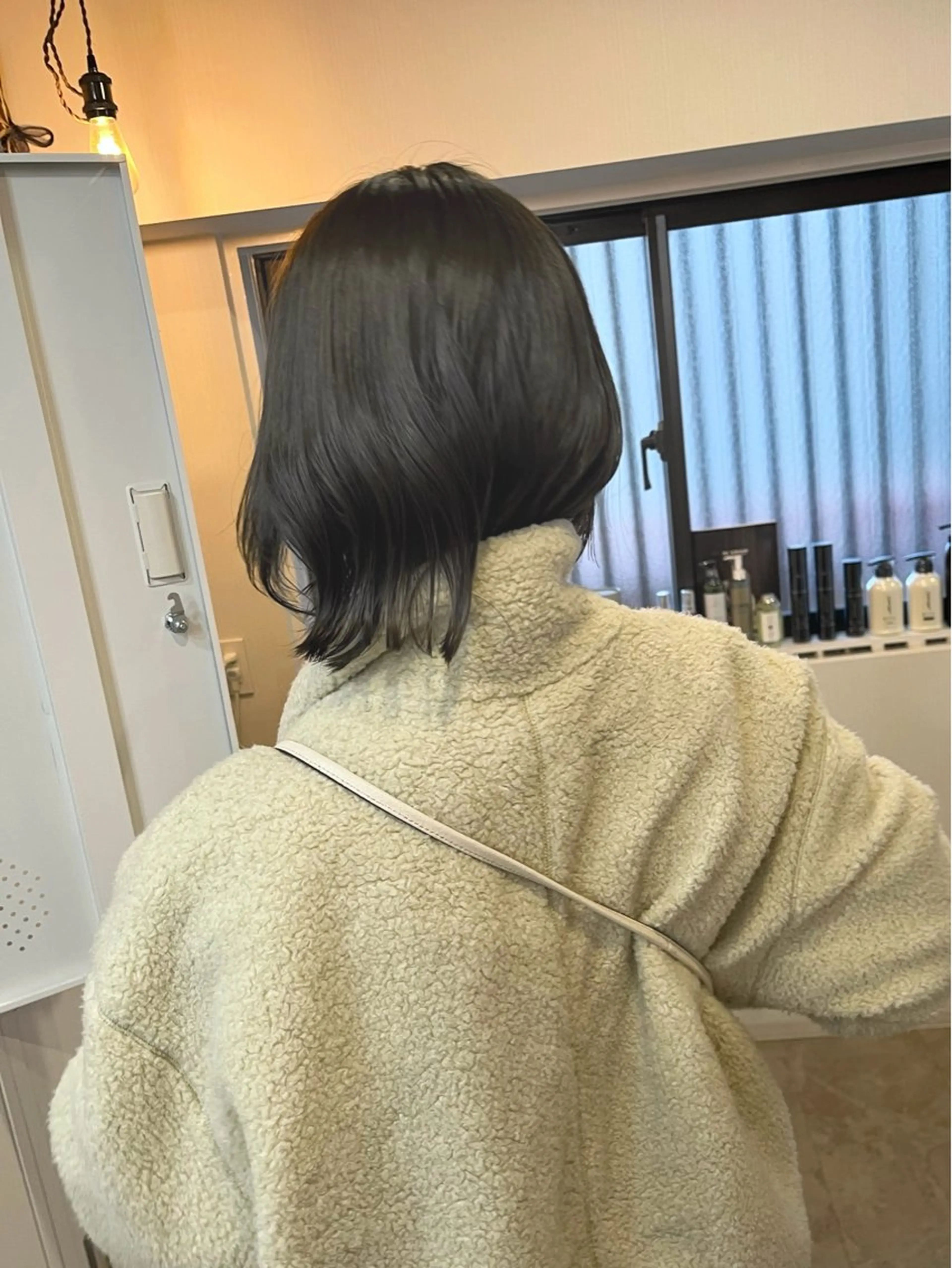 ショート カラー ショートボブ アッシュ 透明感カラー ラベンダーカラー ラベンダーアッシュ カット ヘアカラー トリートメント 下石怜子/レイヤー/ 透明感カラーのヘアスタイル