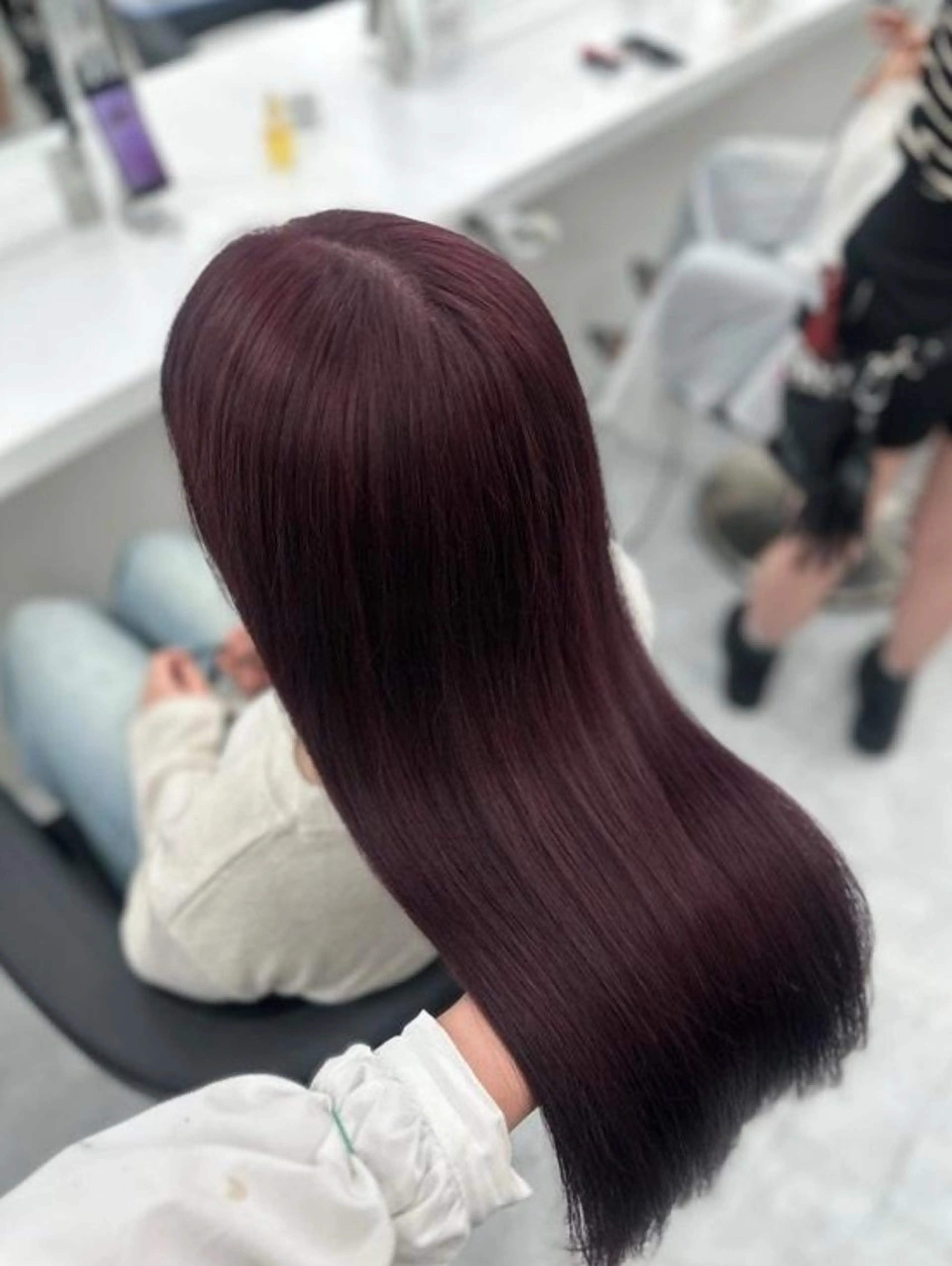 カラー ブリーチ ケアブリーチ ブリーチなしカラー 髪質改善 ヘアカラー トリートメント 🍒renka🍒 ボブ/ショート/暖色のヘアスタイル