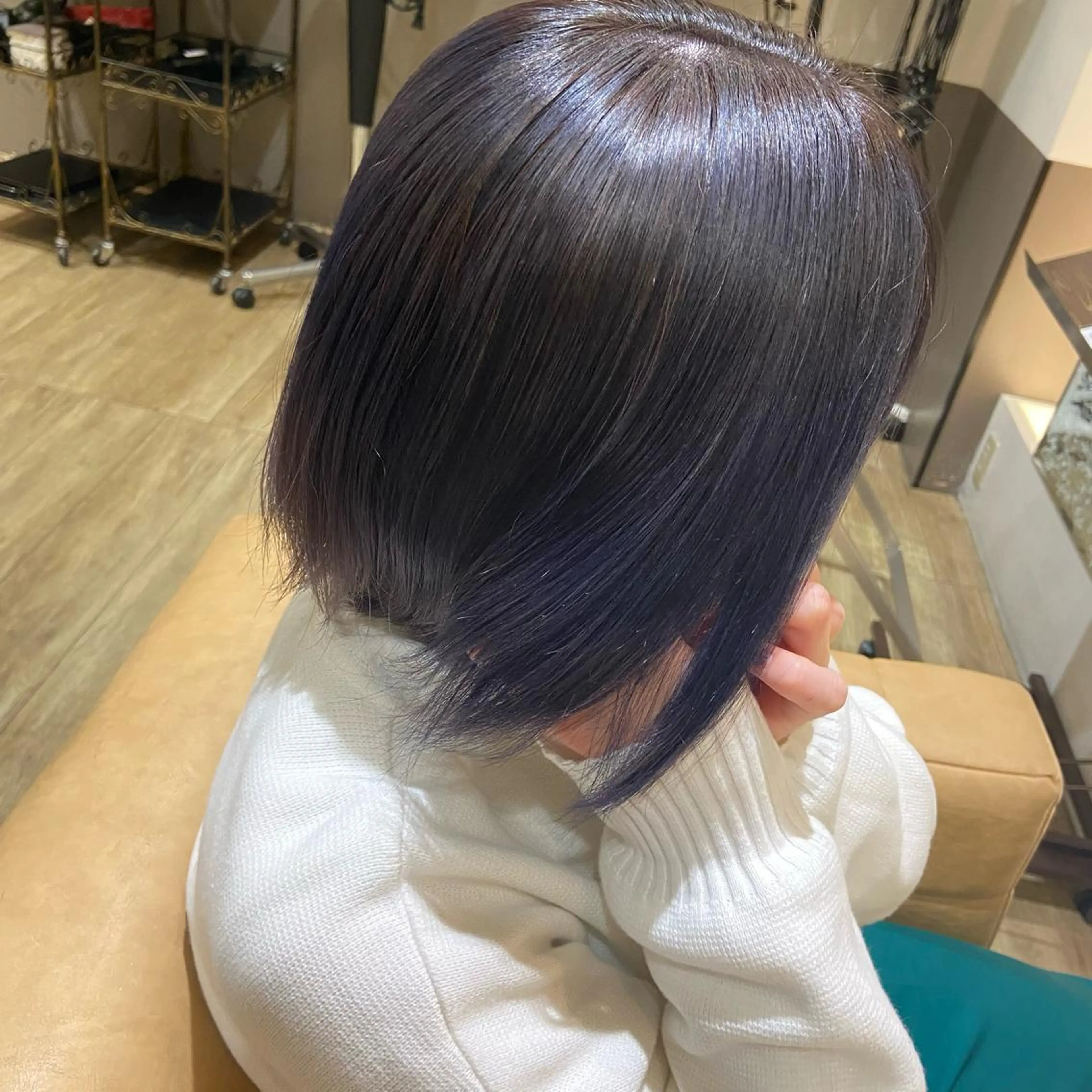 ミディアム カラー ヘアアレンジ 桑原 りゆのヘアスタイル