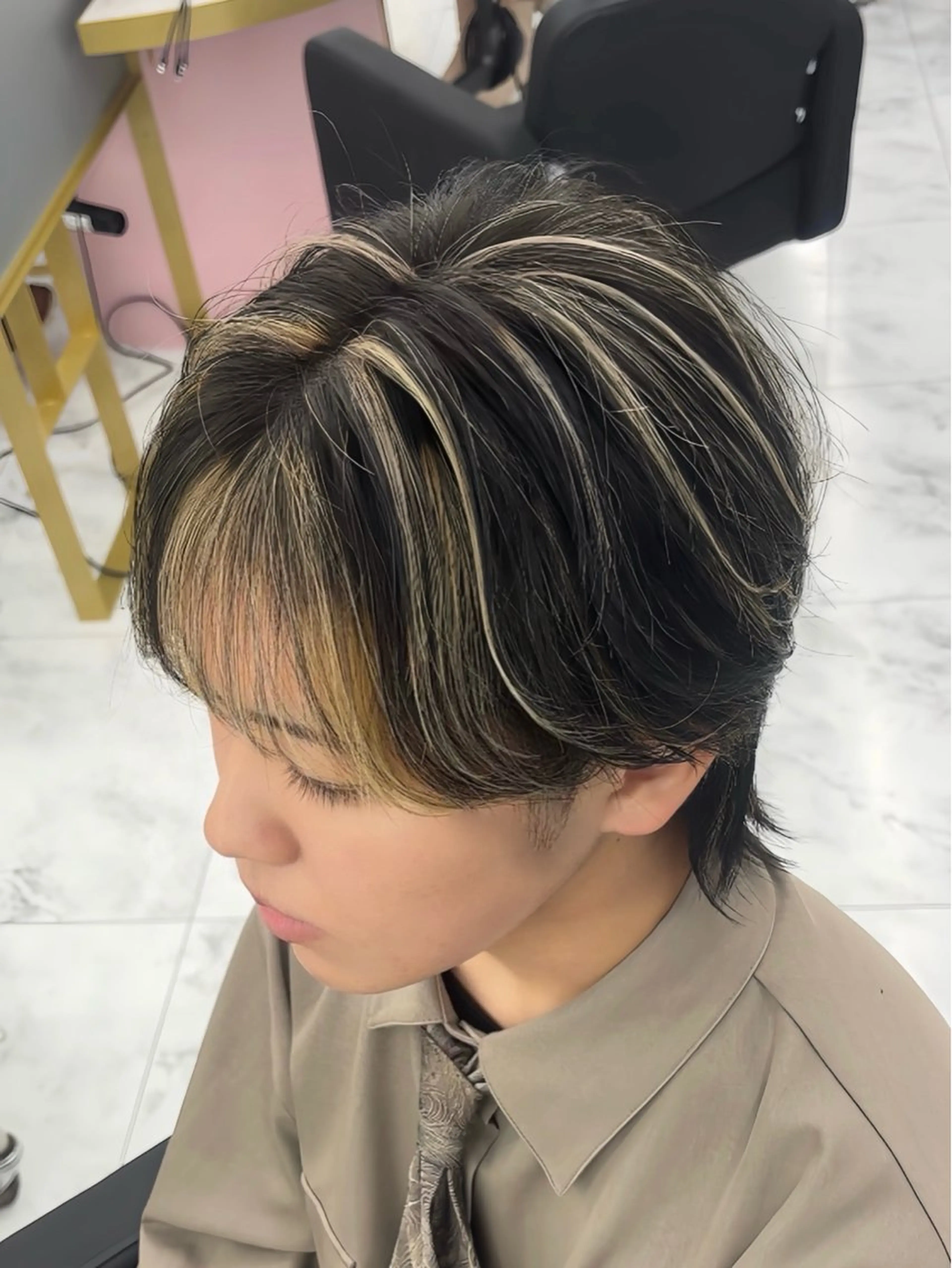カラー メンズ メンズカット ‪‪/メッシュのヘアスタイル