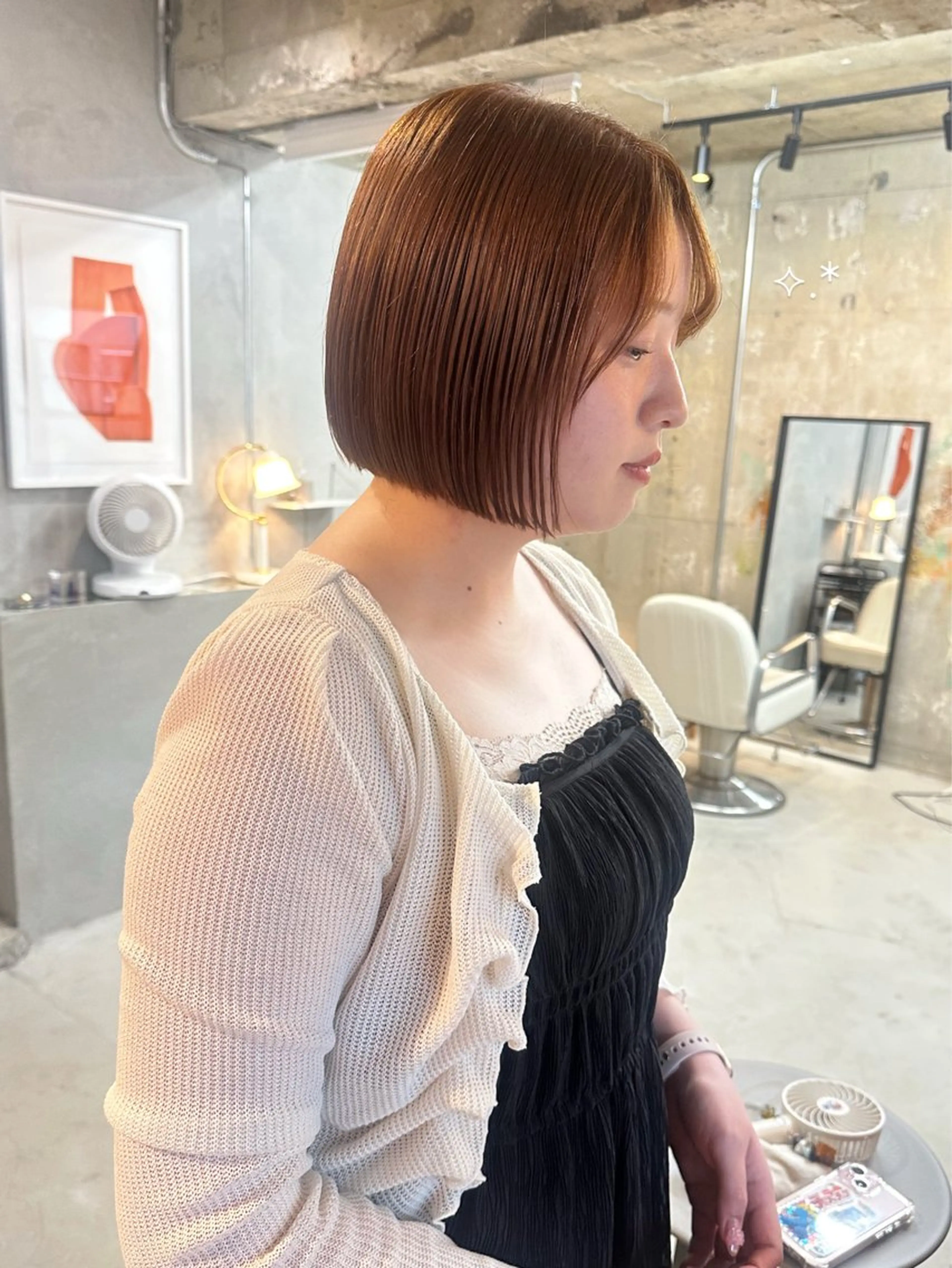 ショート カラー カット ヘアカラー トリートメント 暖色/レイヤーカット 🌙オノユリカのヘアスタイル