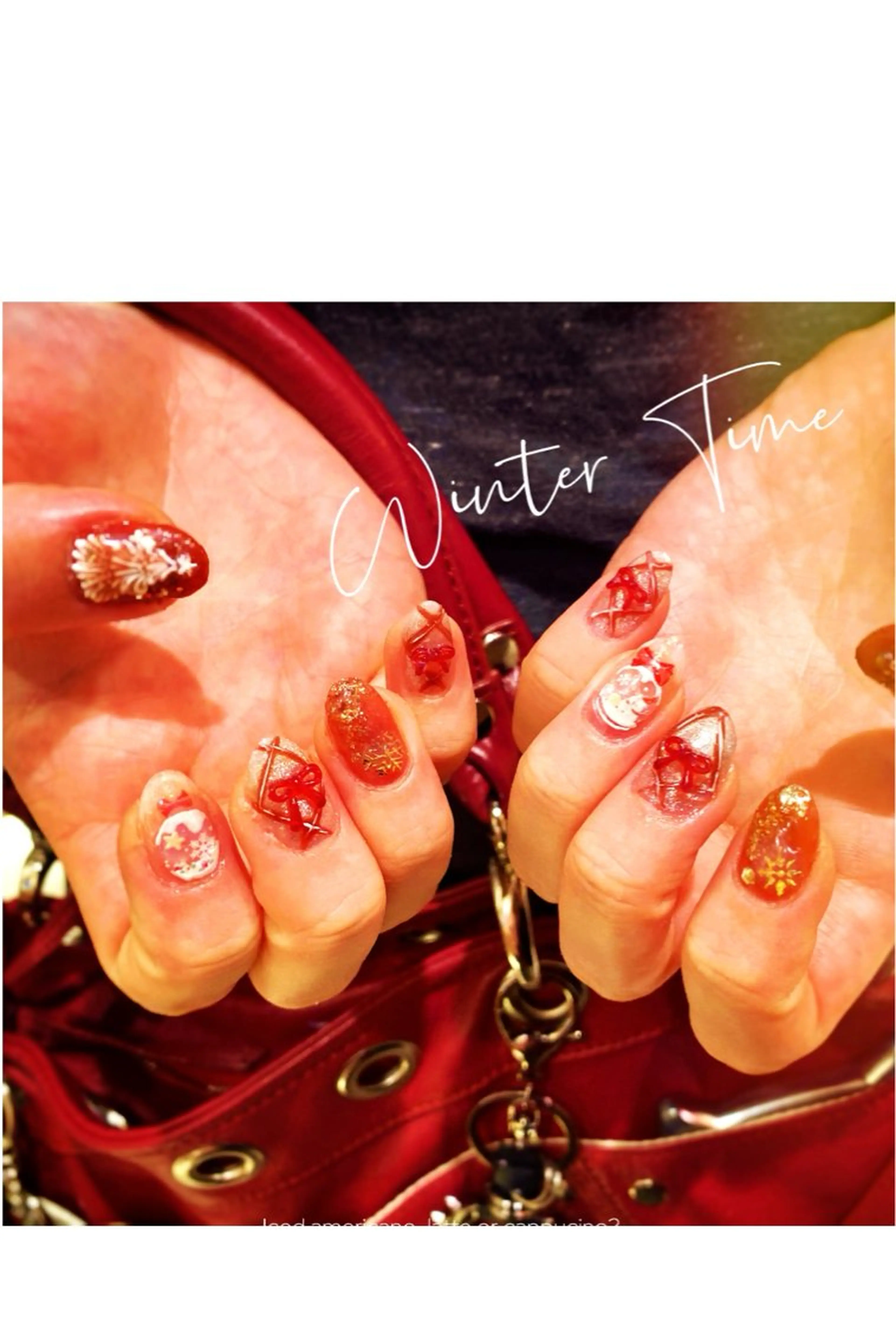 ネイル 冬ネイル クリスマス free hug Hiromiのネイルデザイン