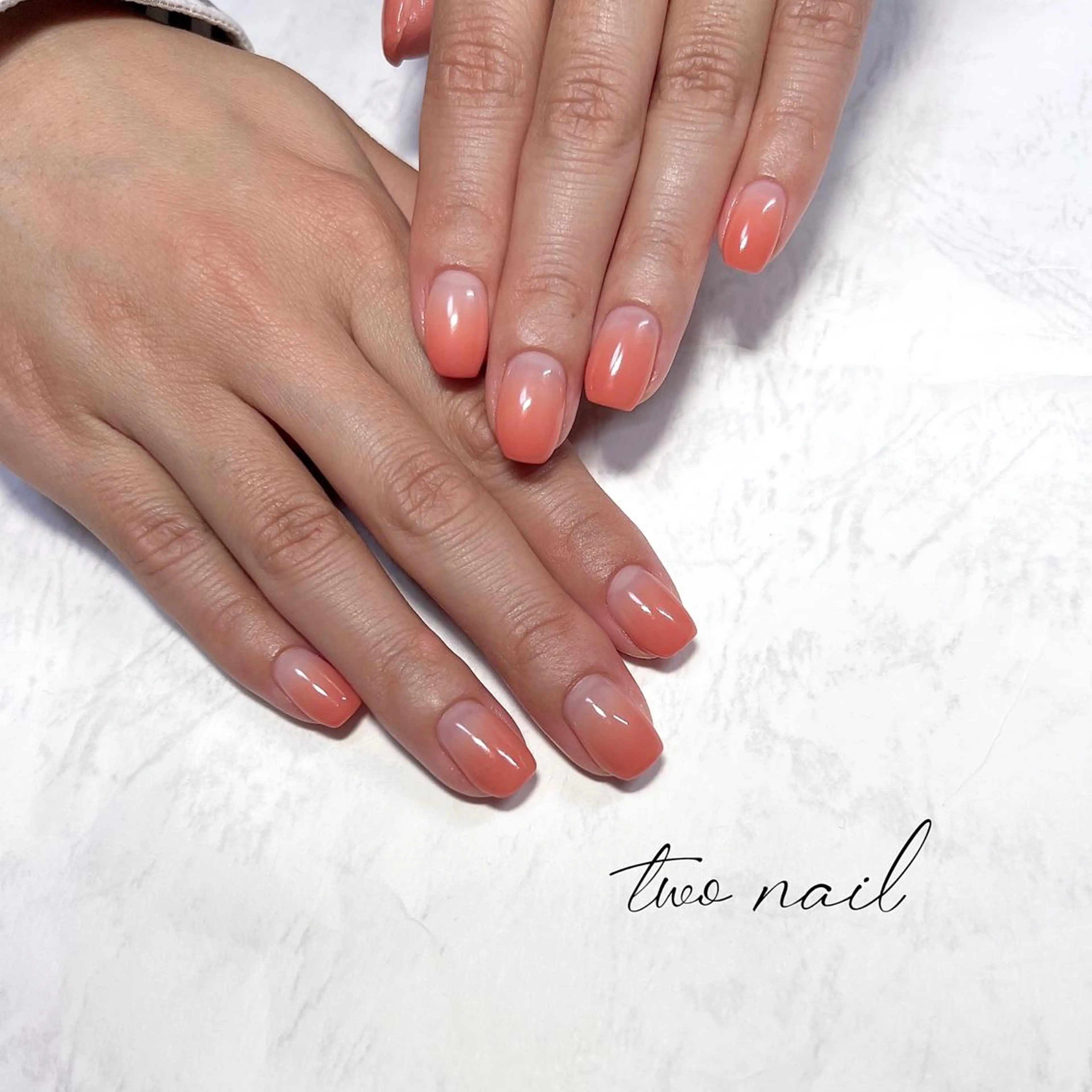 ネイル アートネイル ブラウン フットネイル ハート ニュアンスネイル ハンドネイル two nailのネイルデザイン